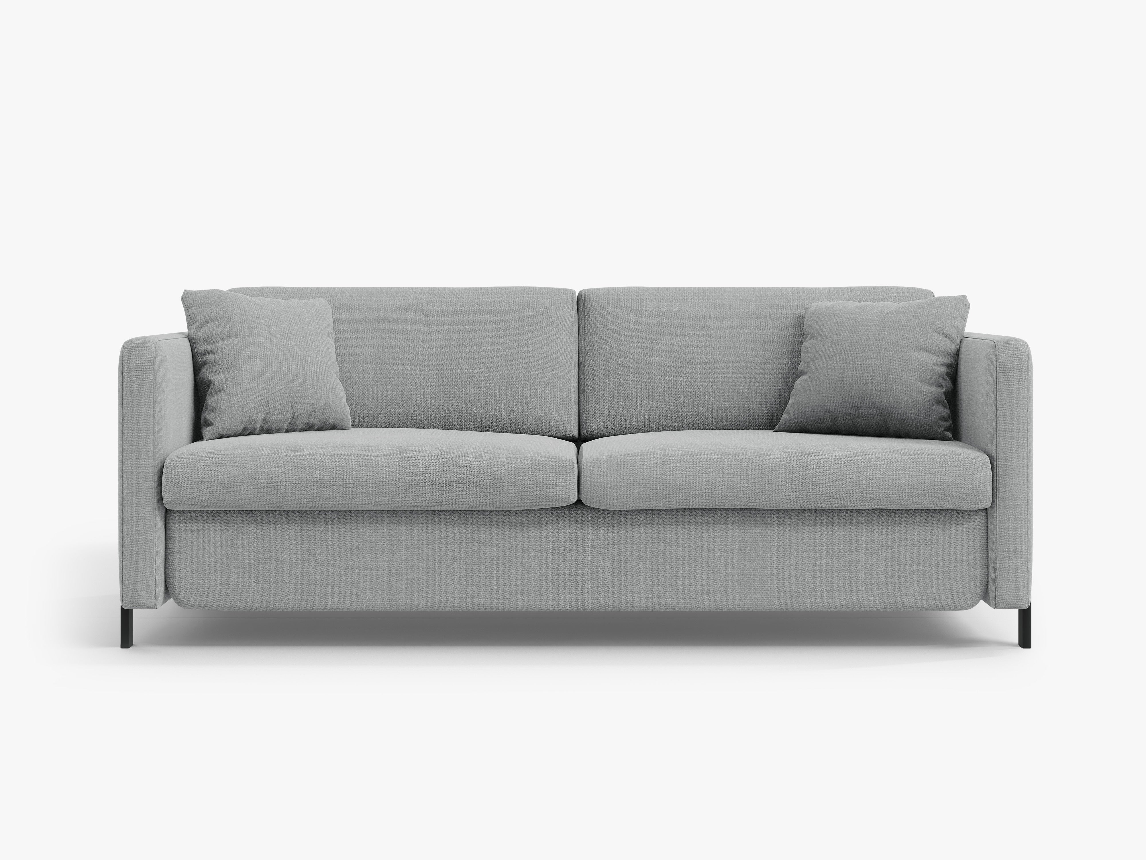Sofa 3-Sitzer mit Schlafsofa-Funktion GLORIA hellgrau Chenille