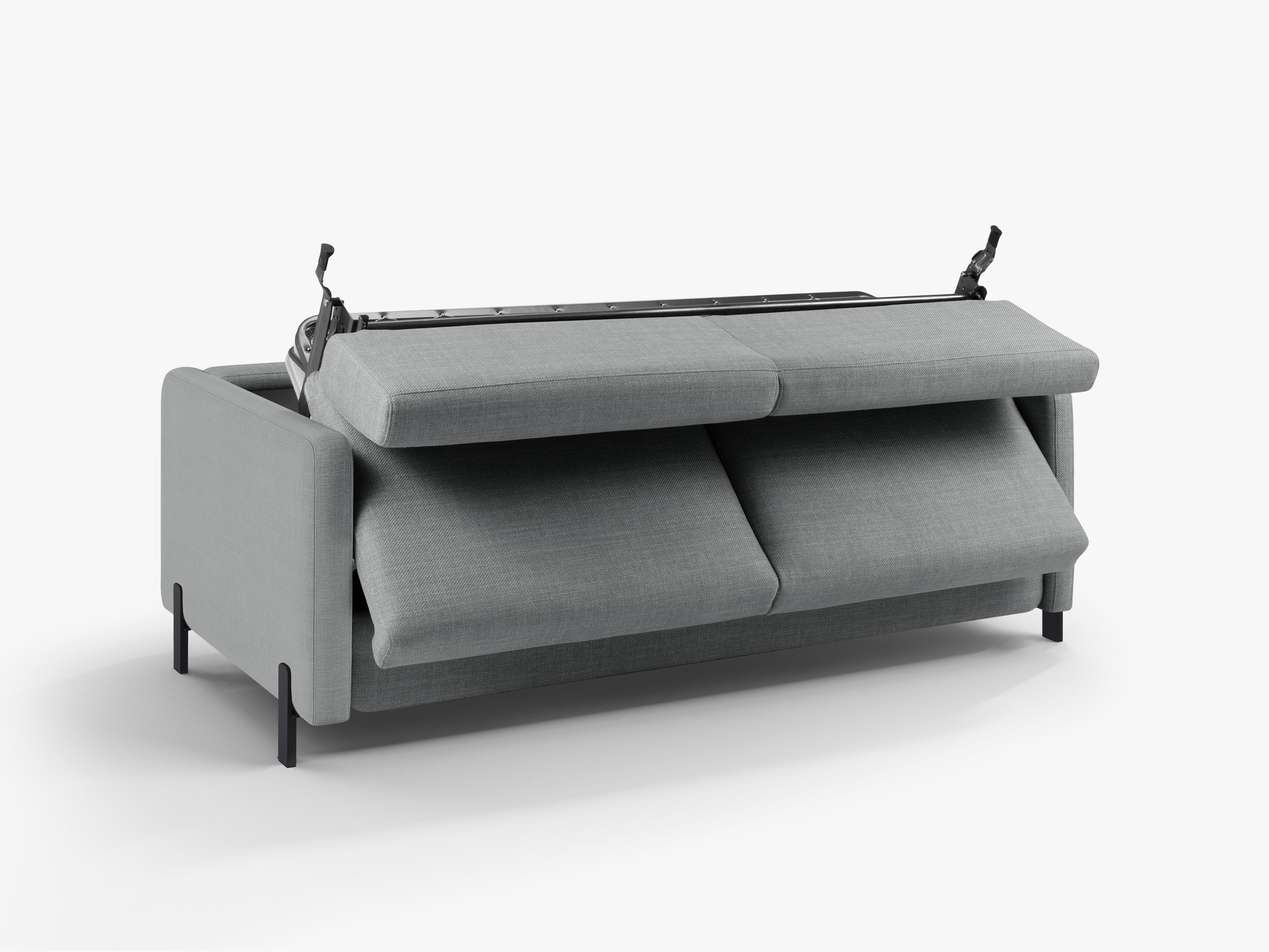 Sofa 3-Sitzer mit Schlafsofa-Funktion GLORIA hellgrau Chenille