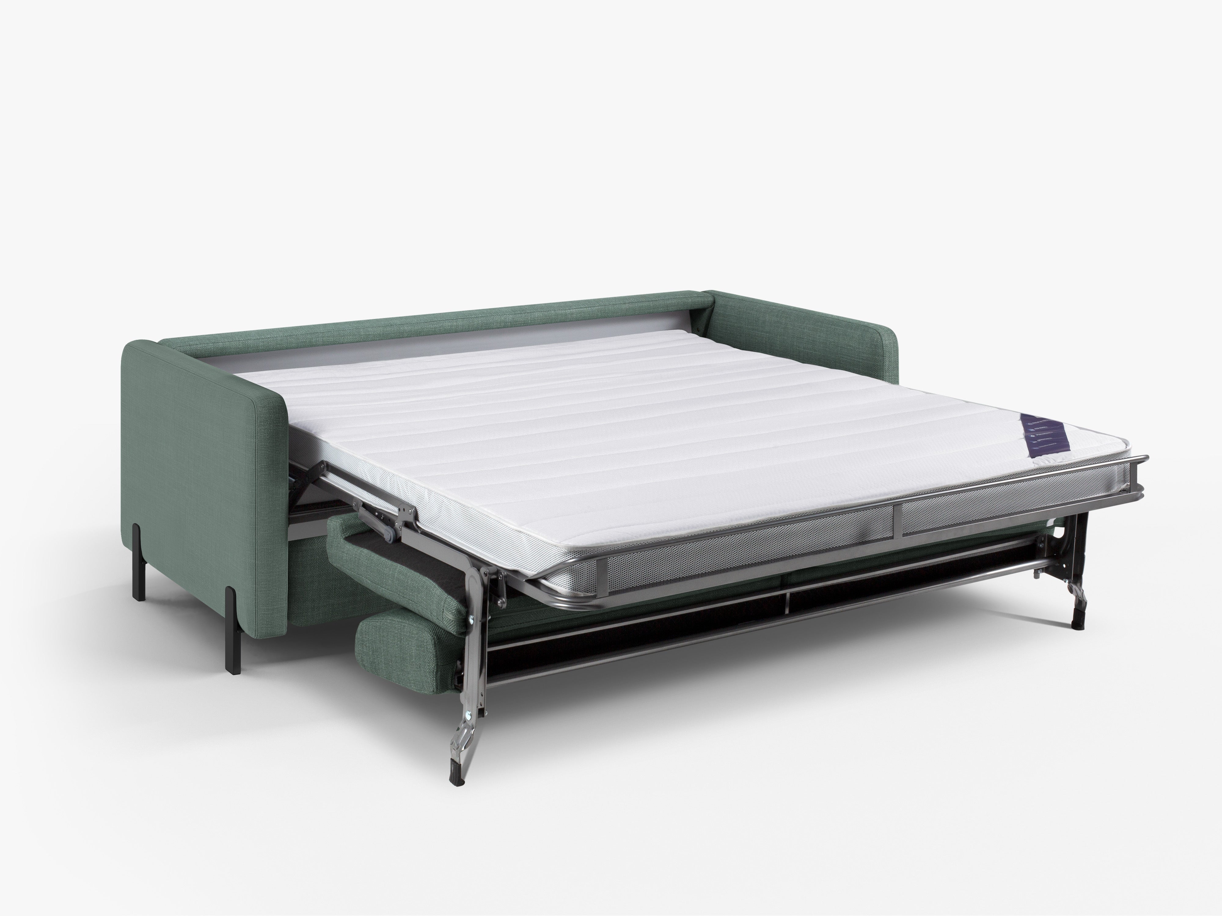 Sofa 3-zits met slaapfunctie GLORIA mintgroen chenille