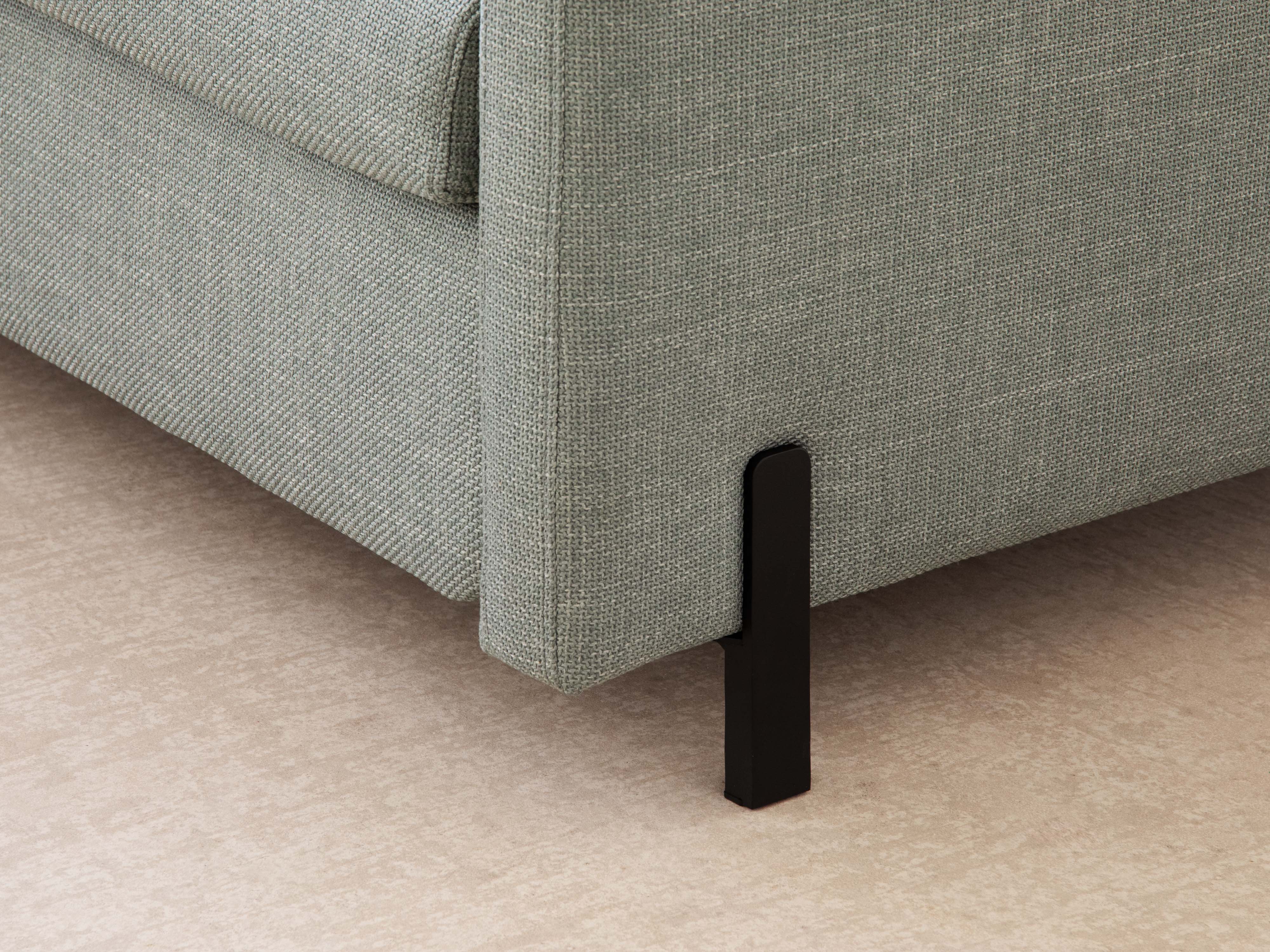 Velvet 2-seater sofa with sleeping function GLORIA beige