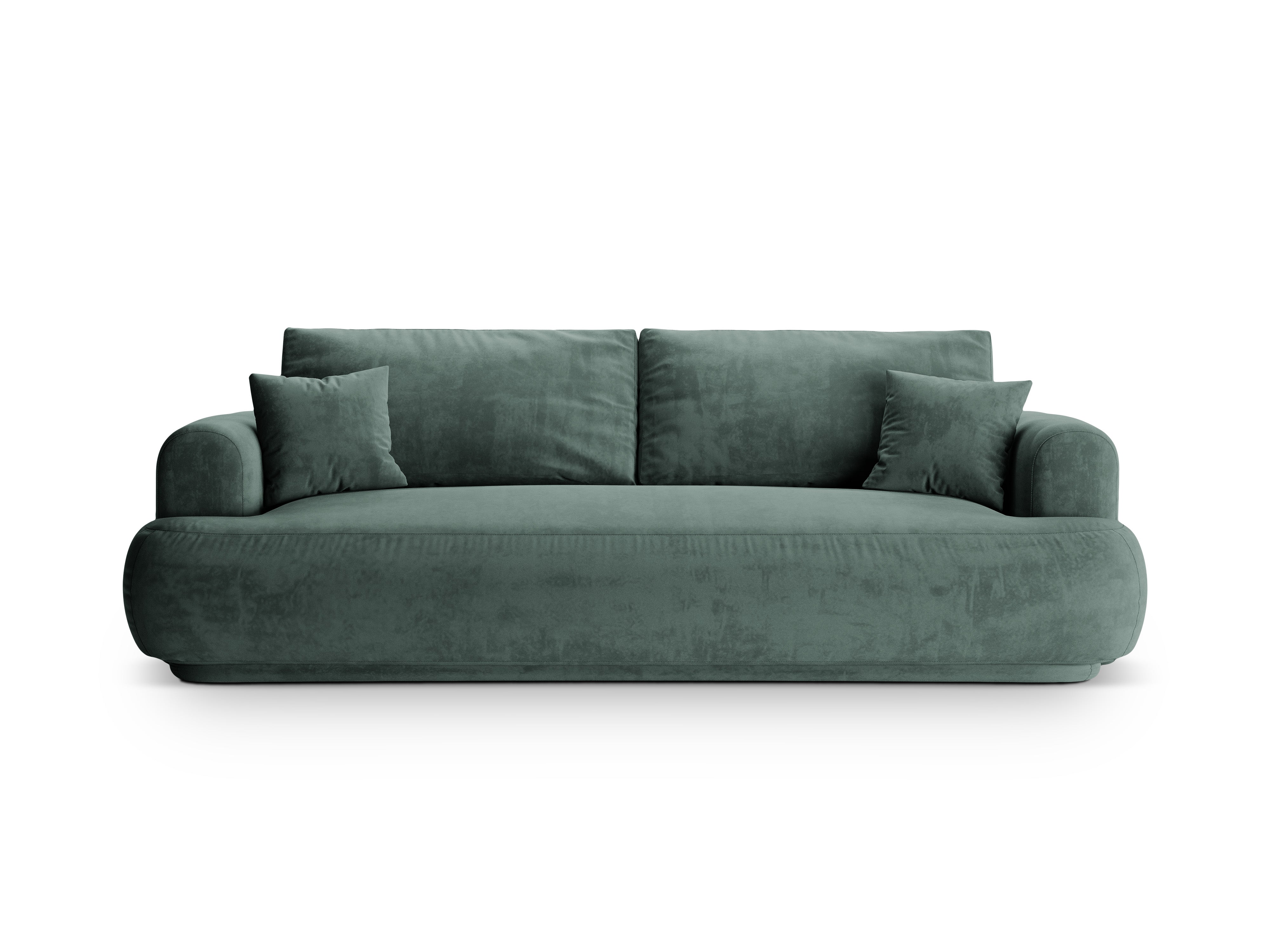 Velvet sofa with Ella Petrol sleeping function