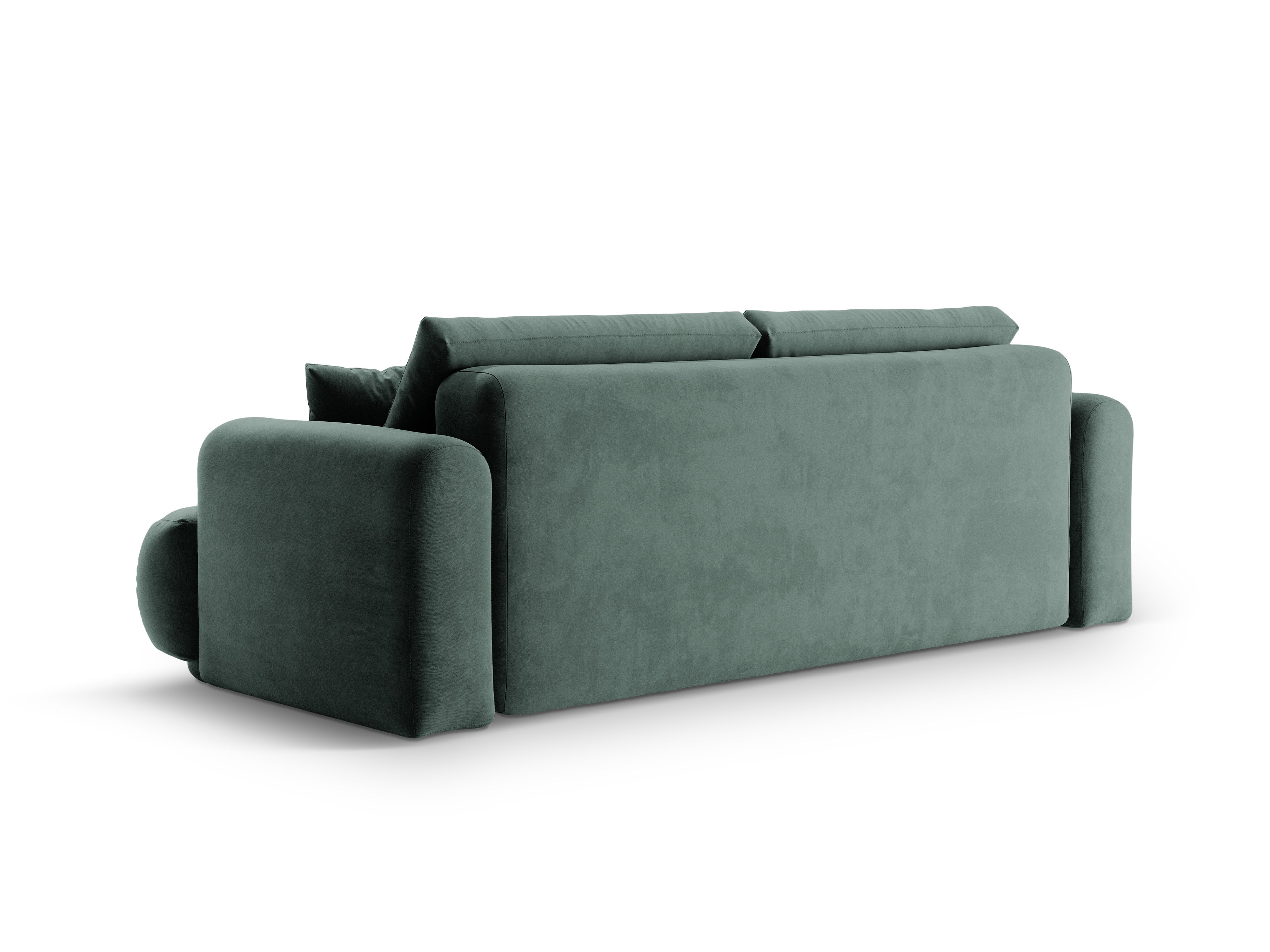Velvet sofa with Ella Petrol sleeping function