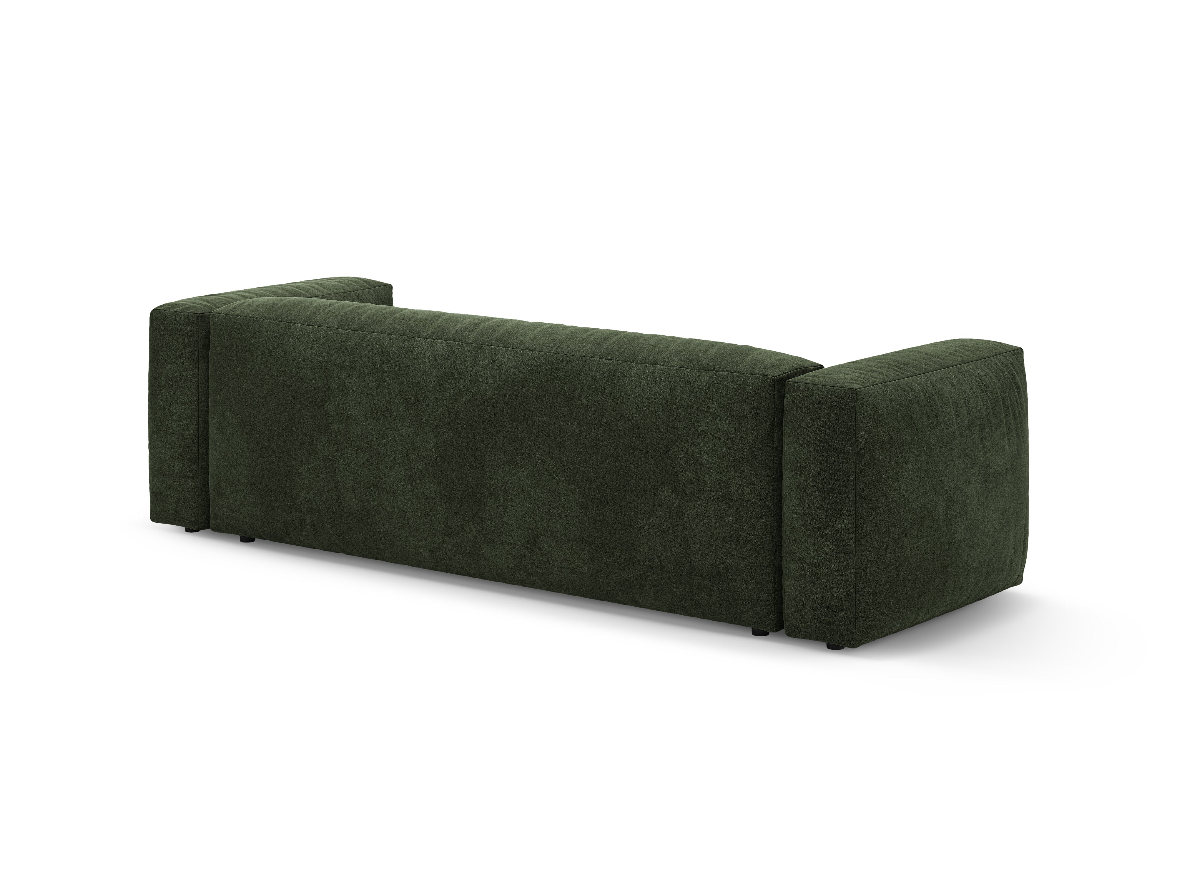 Sofa van fluweel 3-zits met slaapfunctie MARTINA groen