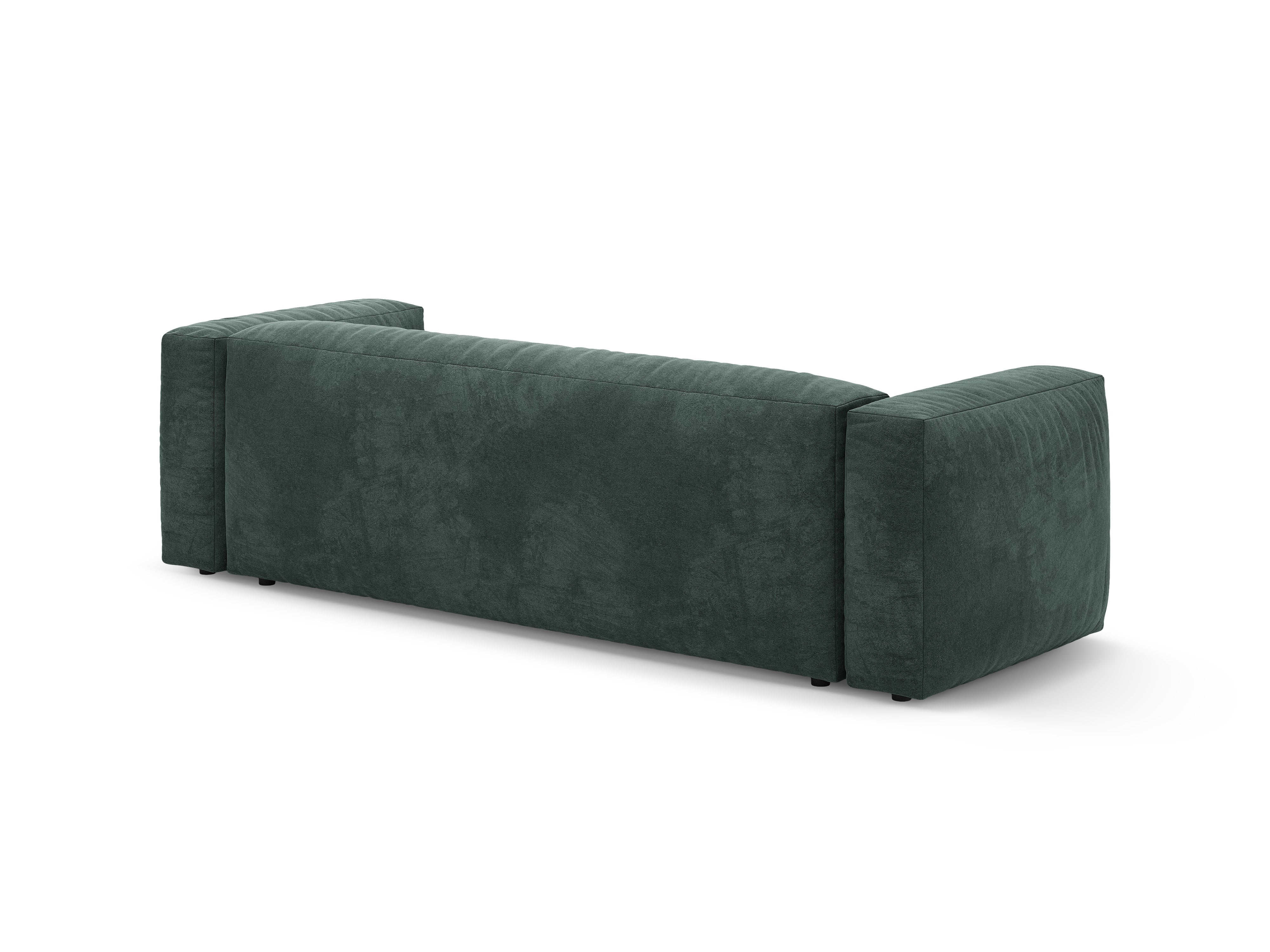 Sofa MARTINA petrol 3-Sitzer mit Schlaf-Funktion aus Samt