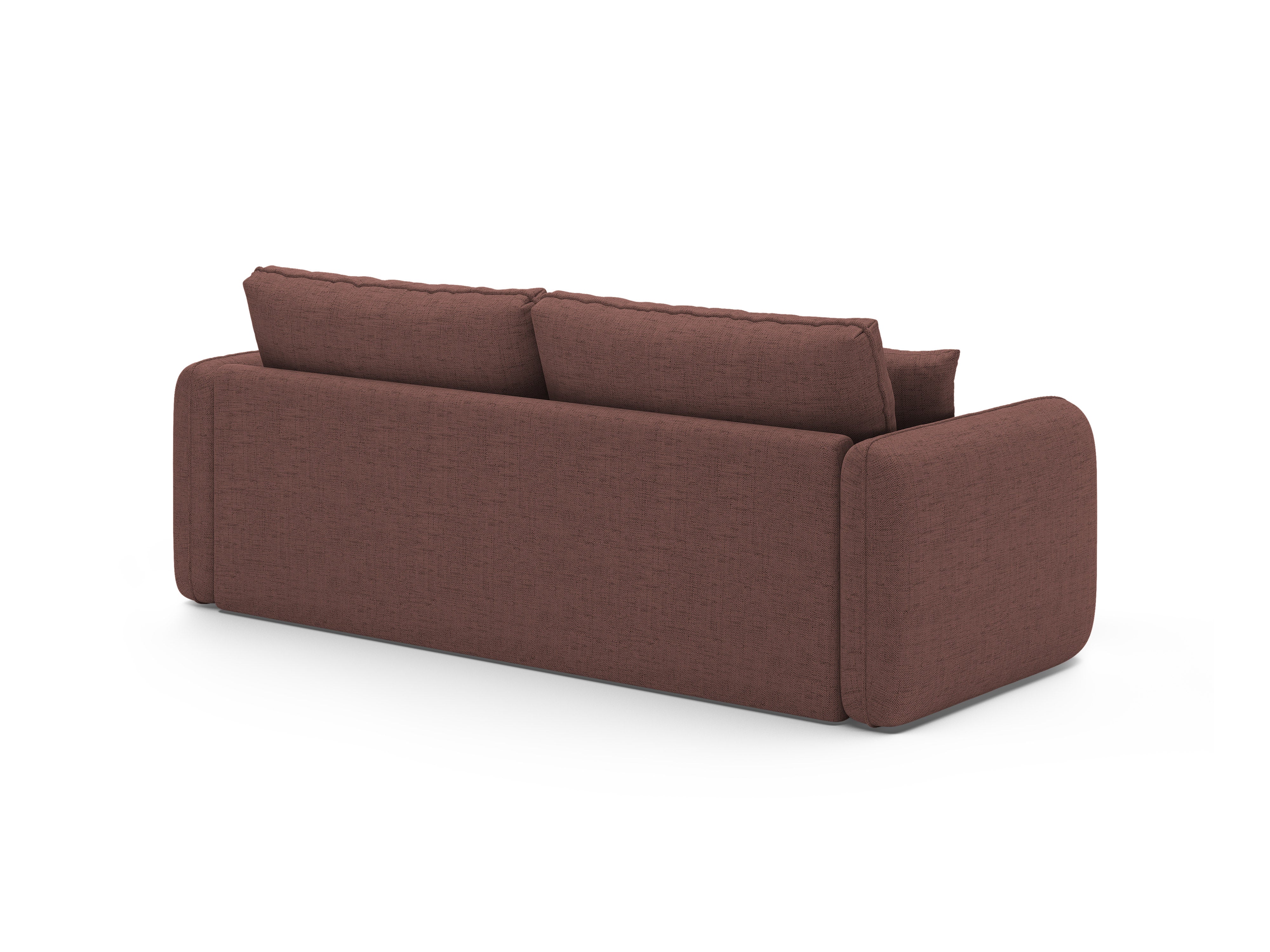 Sofa 3-zits met slaapfunctie DORMI donkerroze