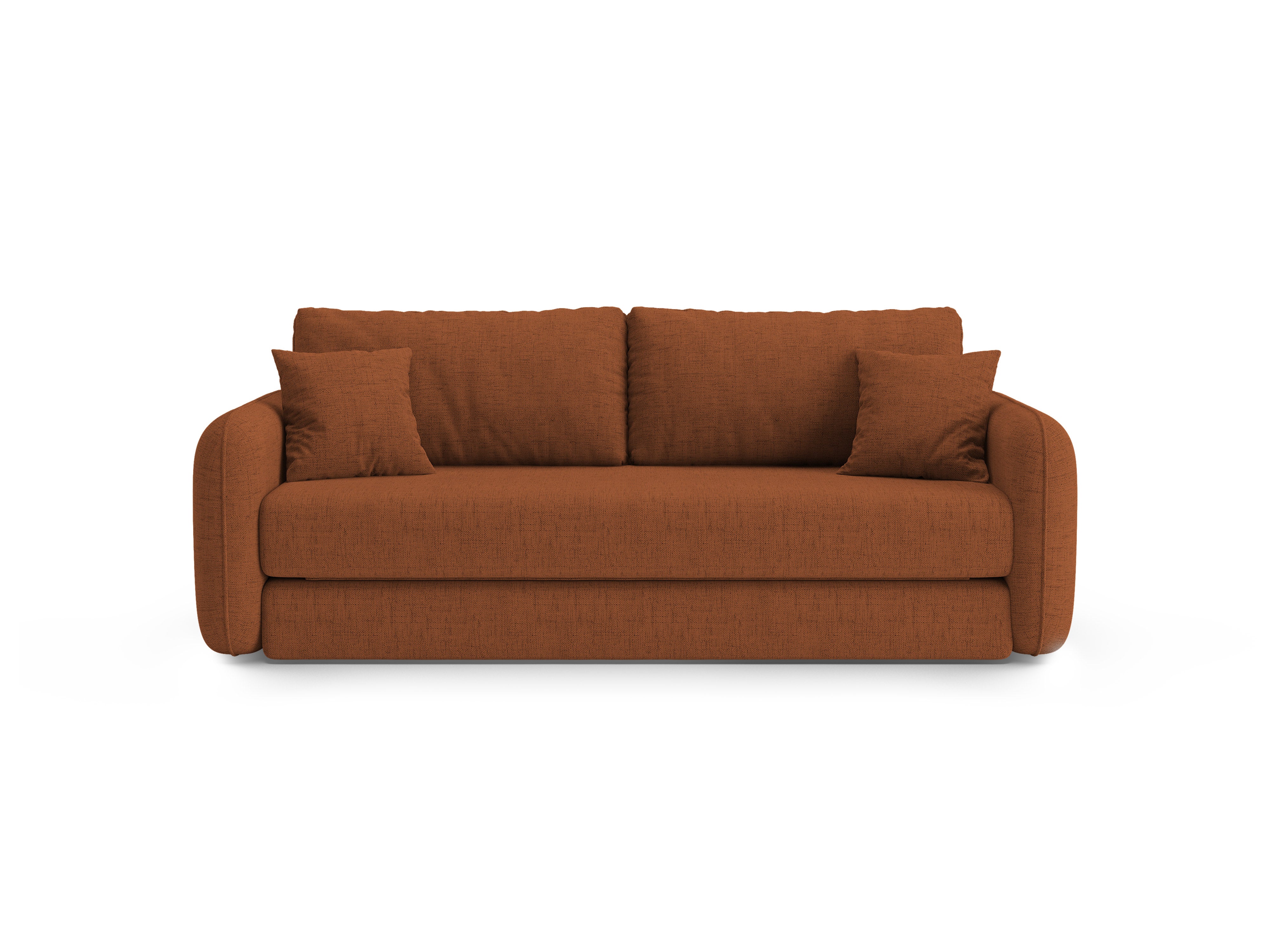 Sofa 3-zits met slaapfunctie DORMI baksteen
