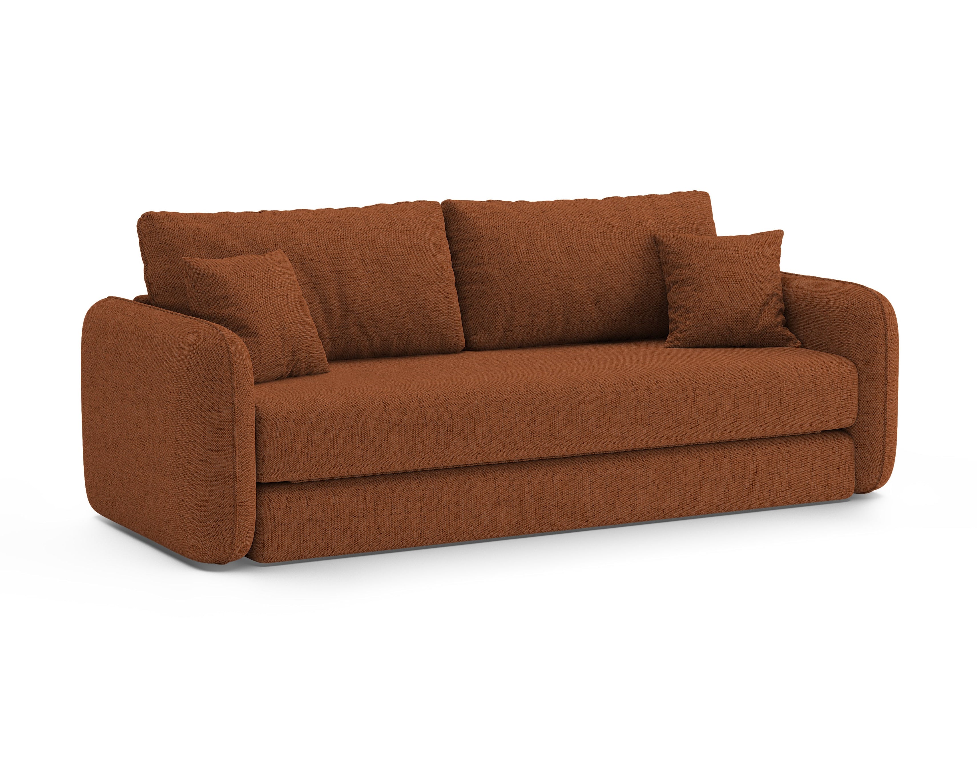 Sofa 3-zits met slaapfunctie DORMI baksteen