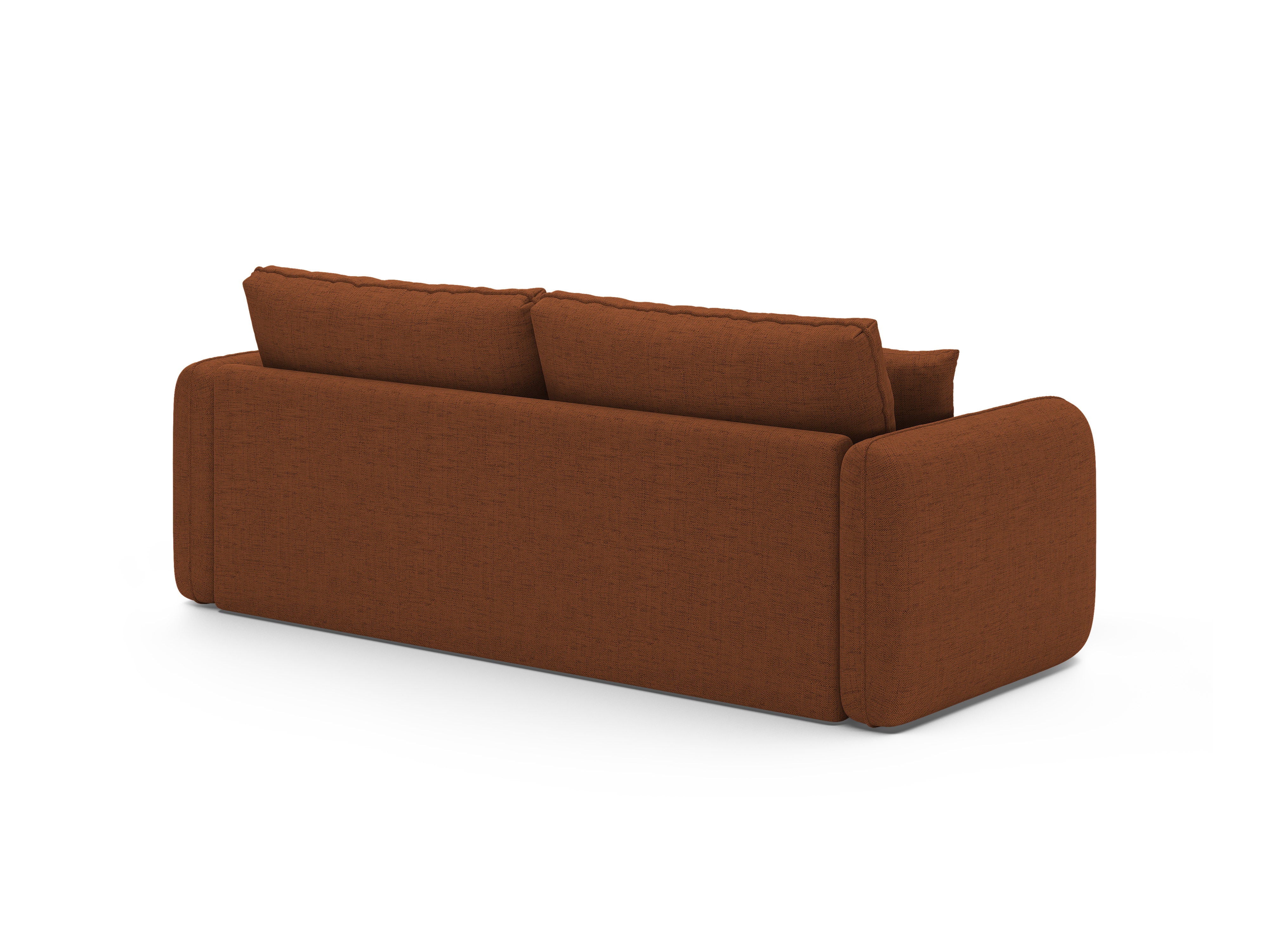 Sofa 3-zits met slaapfunctie DORMI baksteen