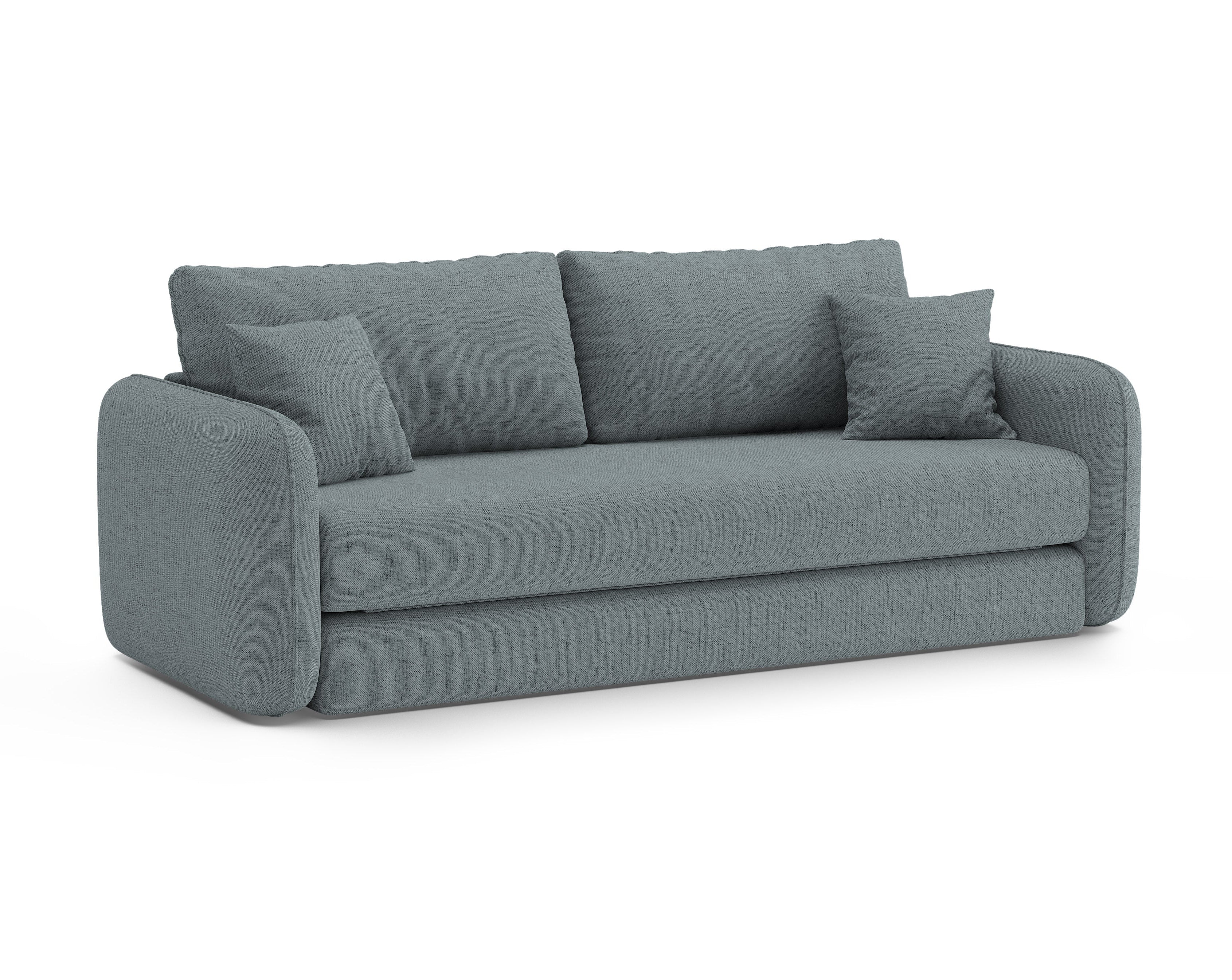 Sofa 3-zits met slaapfunctie DORMI lichtblauw