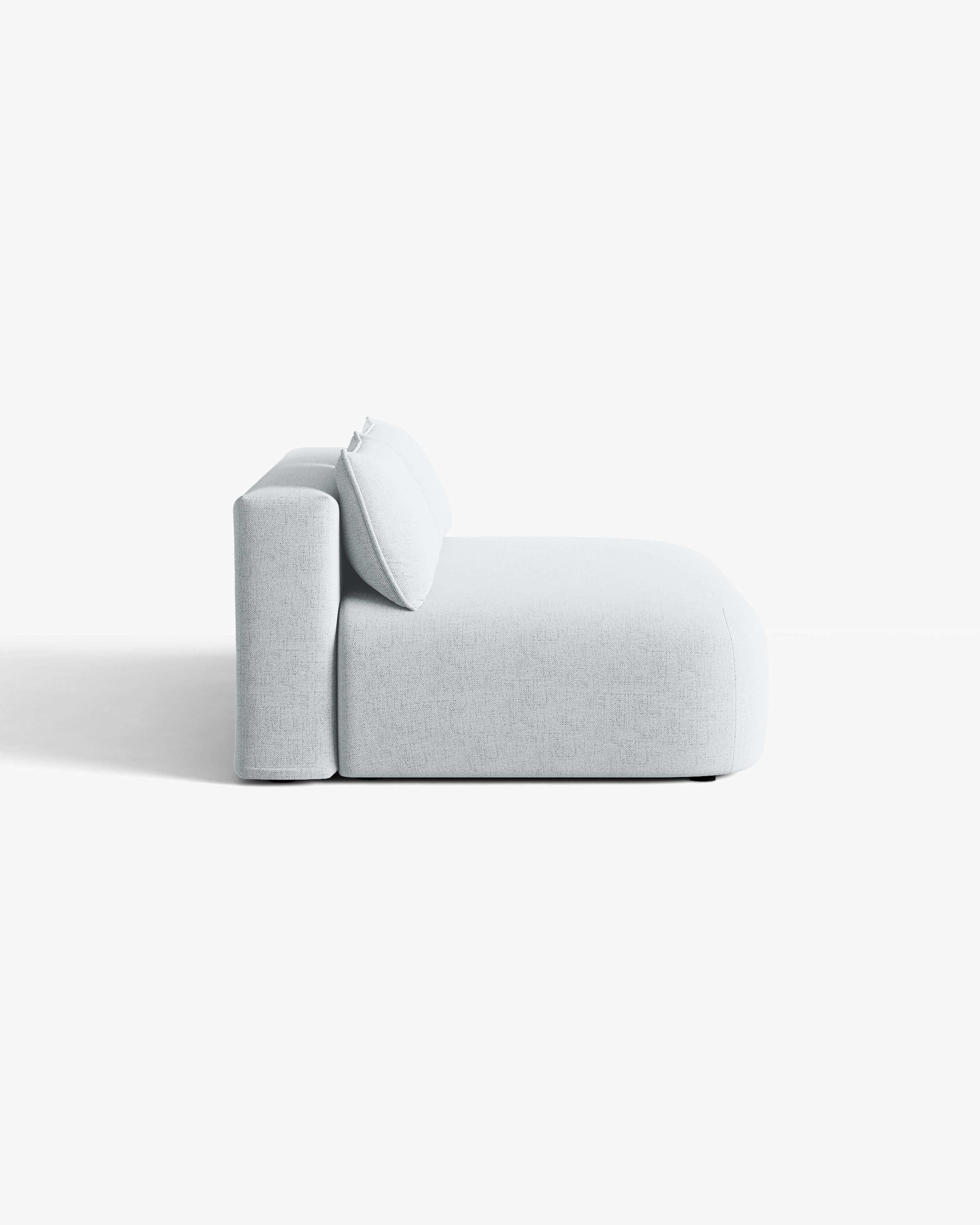 Sofa voor 3 personen met slaapfunctie HENA lichtgrijs
