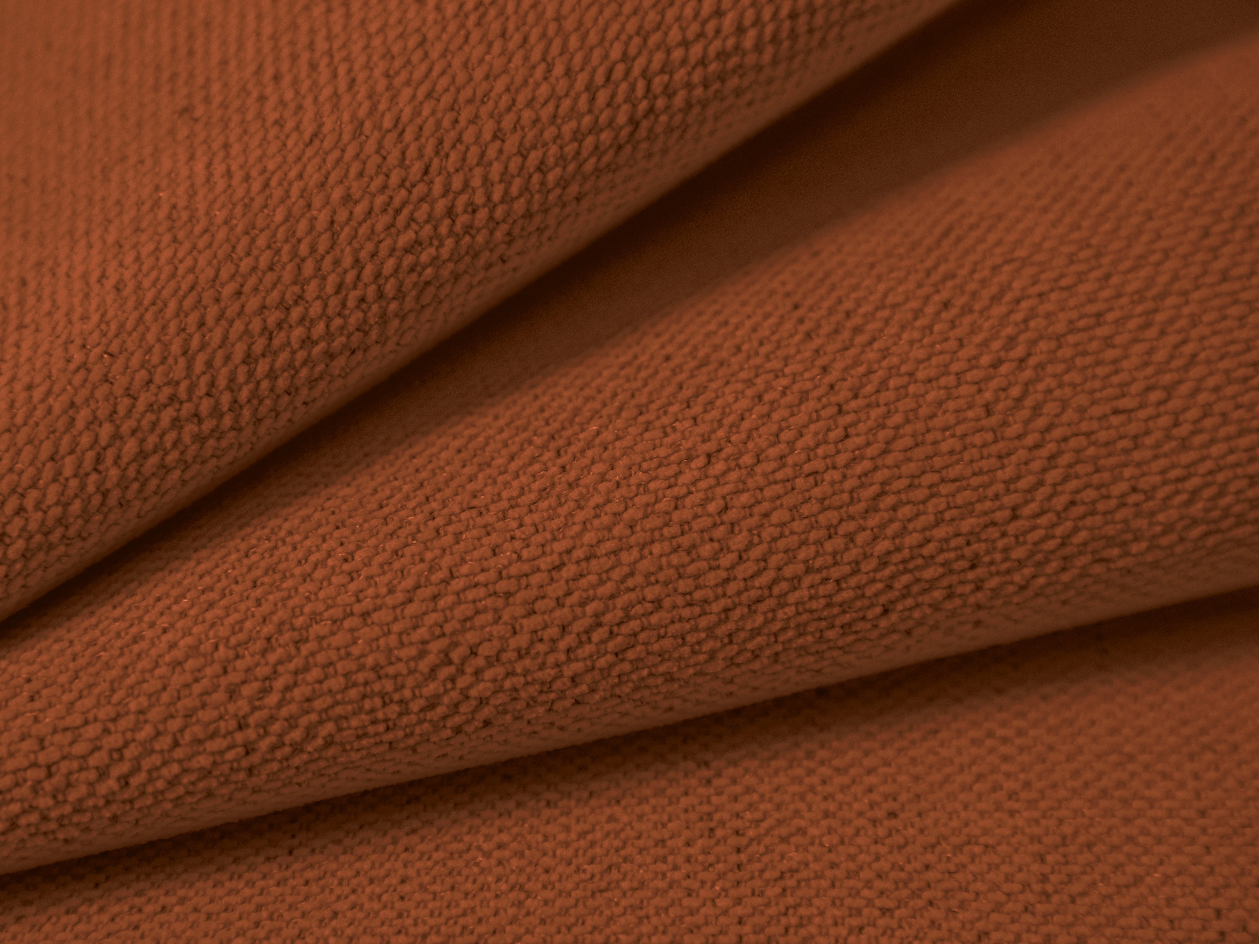 Sofa 3-Sitzer mit Schlaf-Funktion VICTOR ziegelrotes Chenille