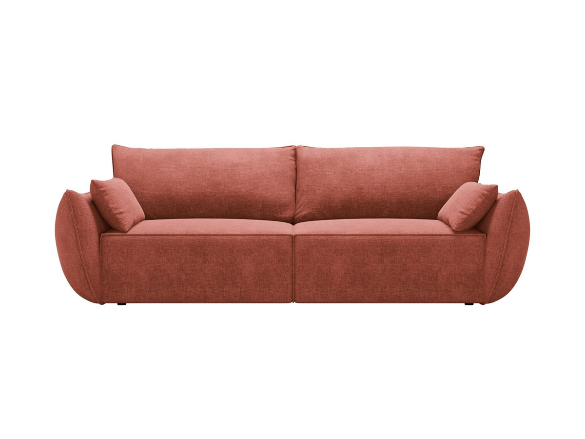 Sofa 3-osobowa z funkcją spania KAELLE terakota szenil Over The Horizon – Micadoni