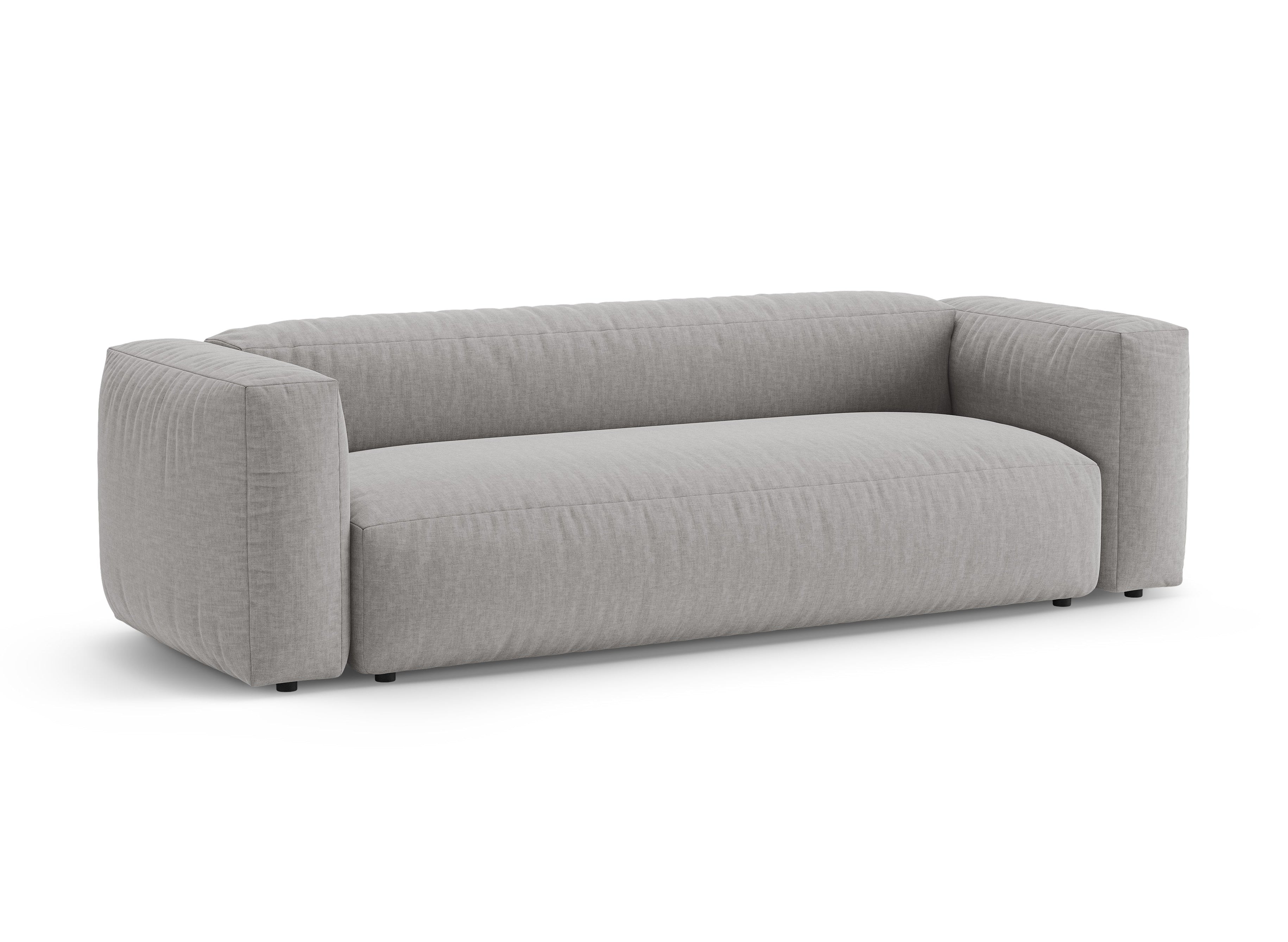 3-Seater Sofa with Sleeping Function MARTINA Light Grey