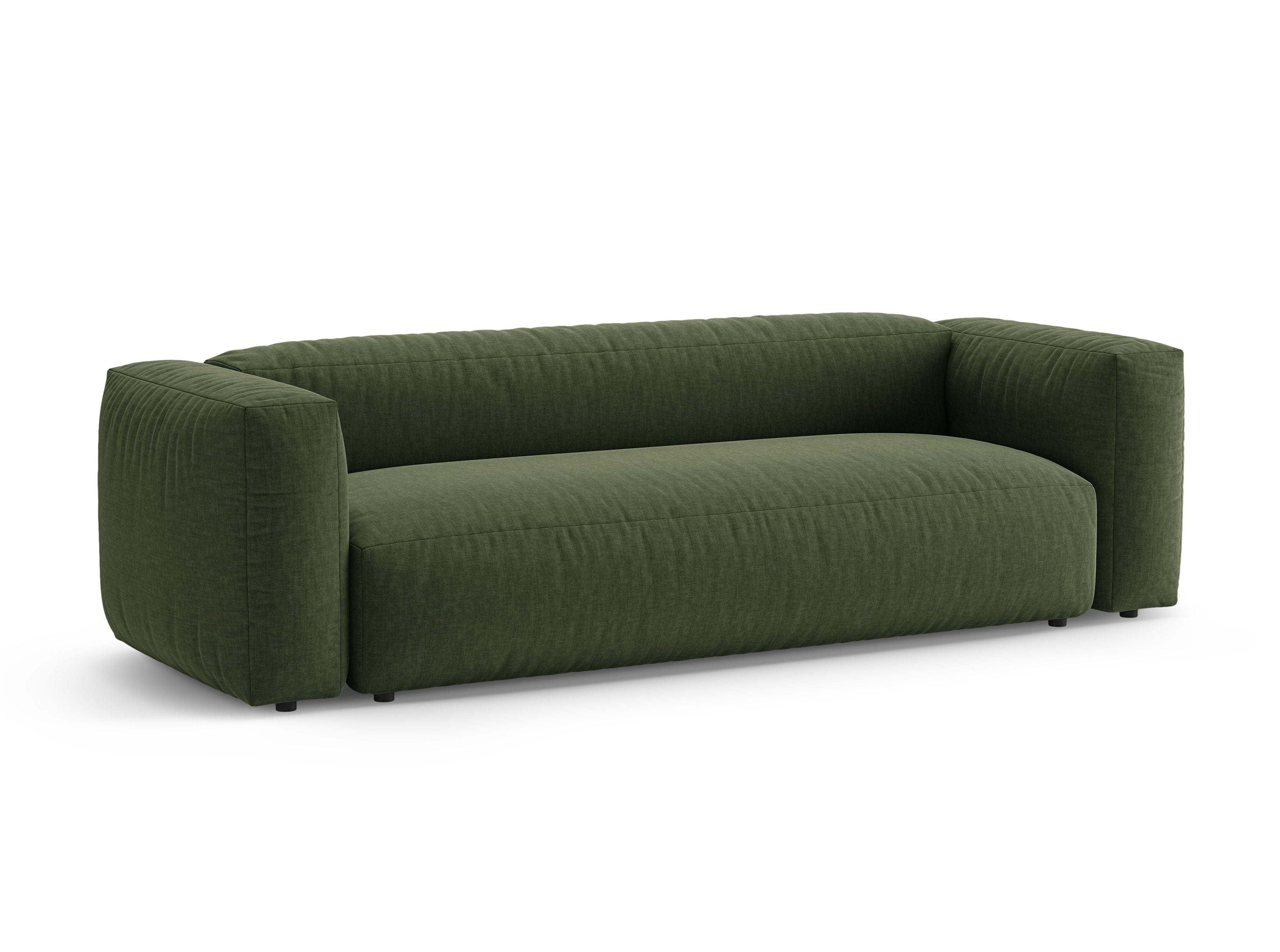 3-Seater Sofa with Sleeping Function MARTINA Green