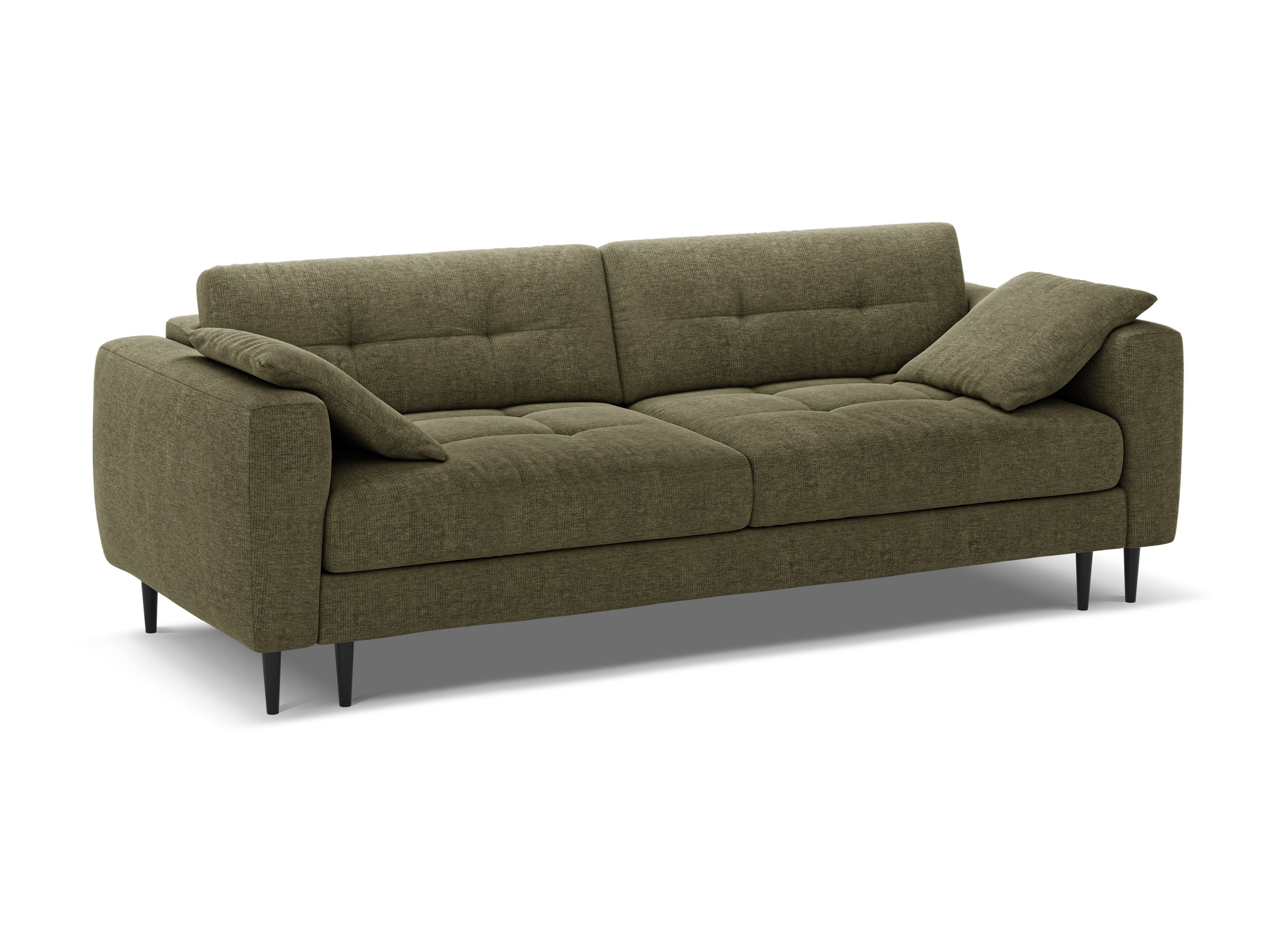 Sofa 3-zits met slaapfunctie BEMY olijfgroen