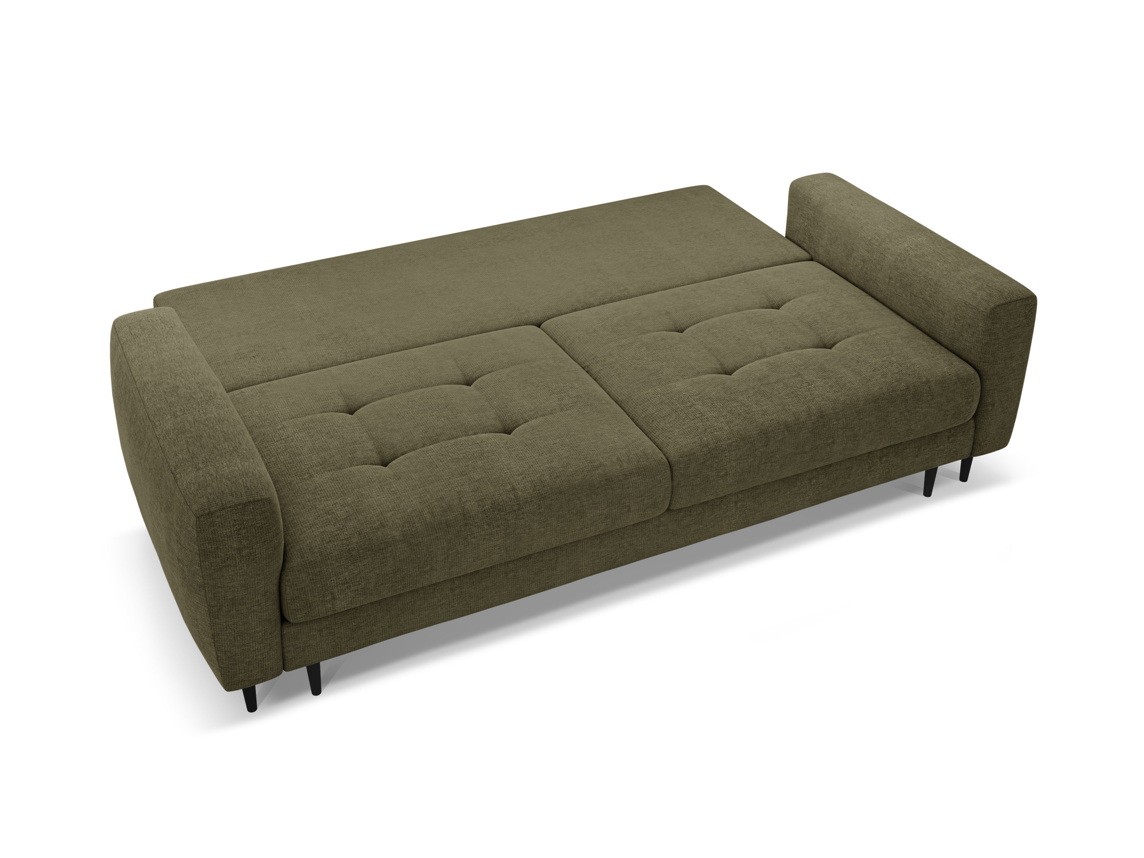 Sofa 3-zits met slaapfunctie BEMY olijfgroen