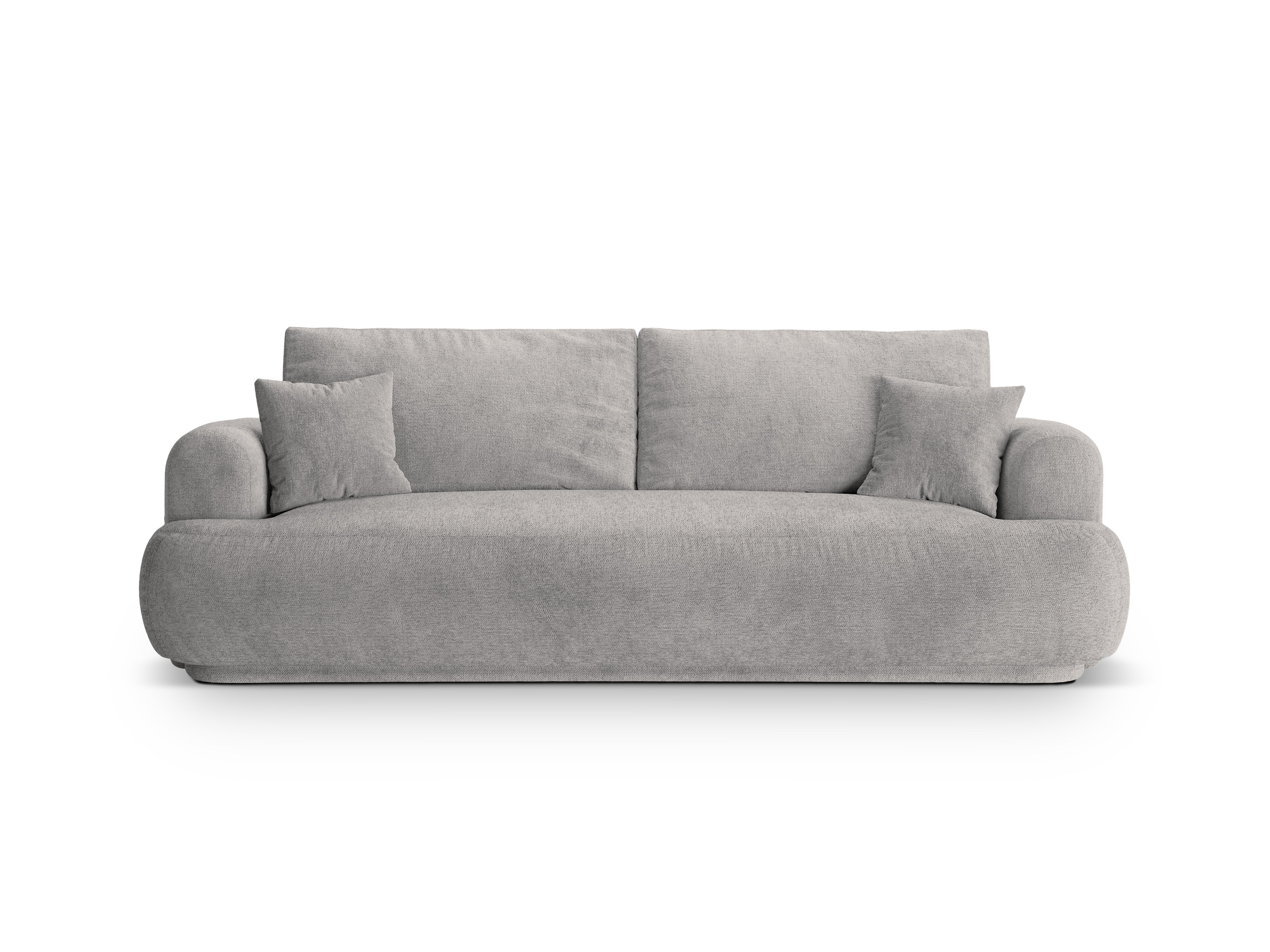 Sofa met slaapfunctie ELLA lichtgrijs