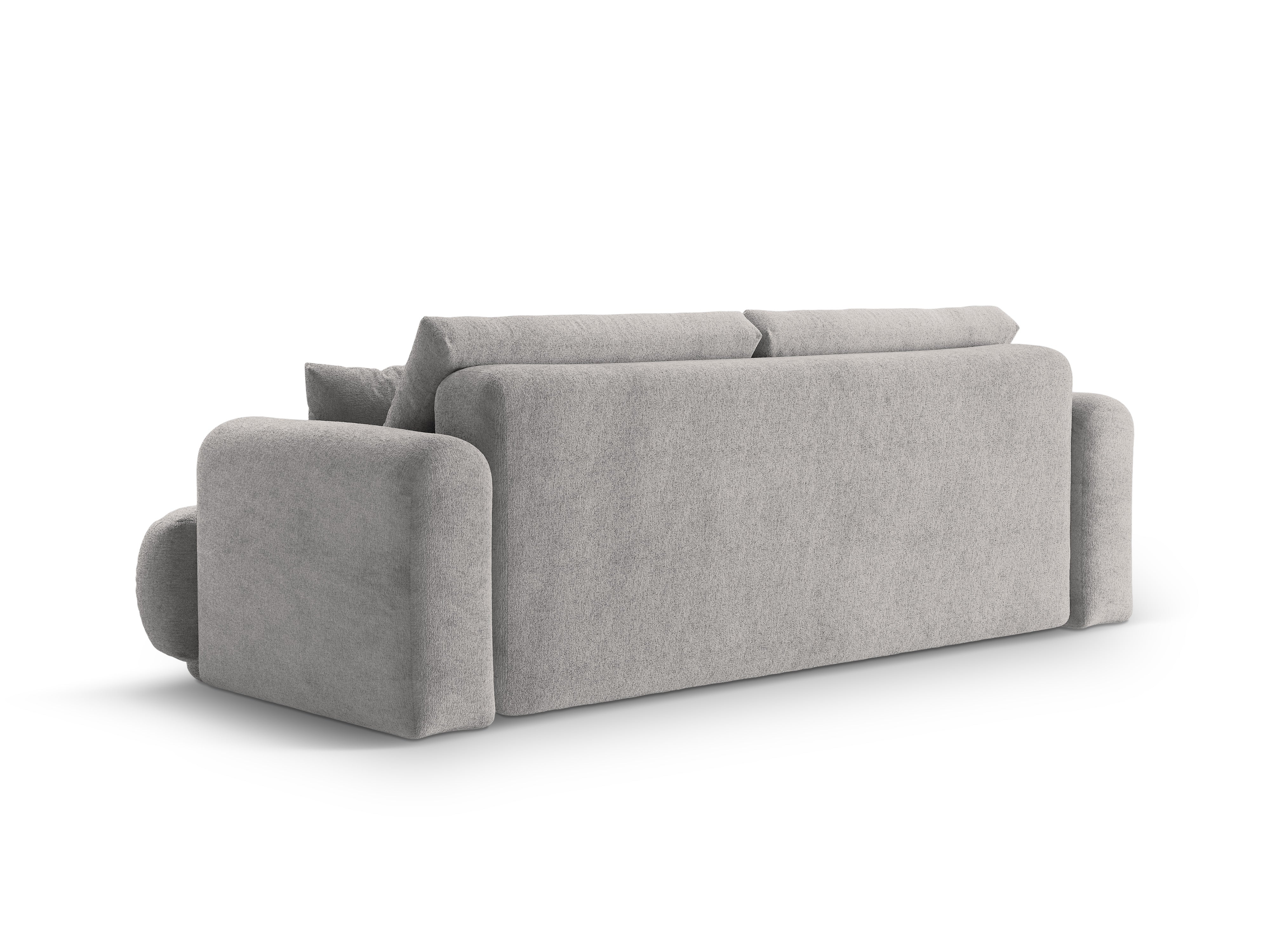 Sofa met slaapfunctie ELLA lichtgrijs