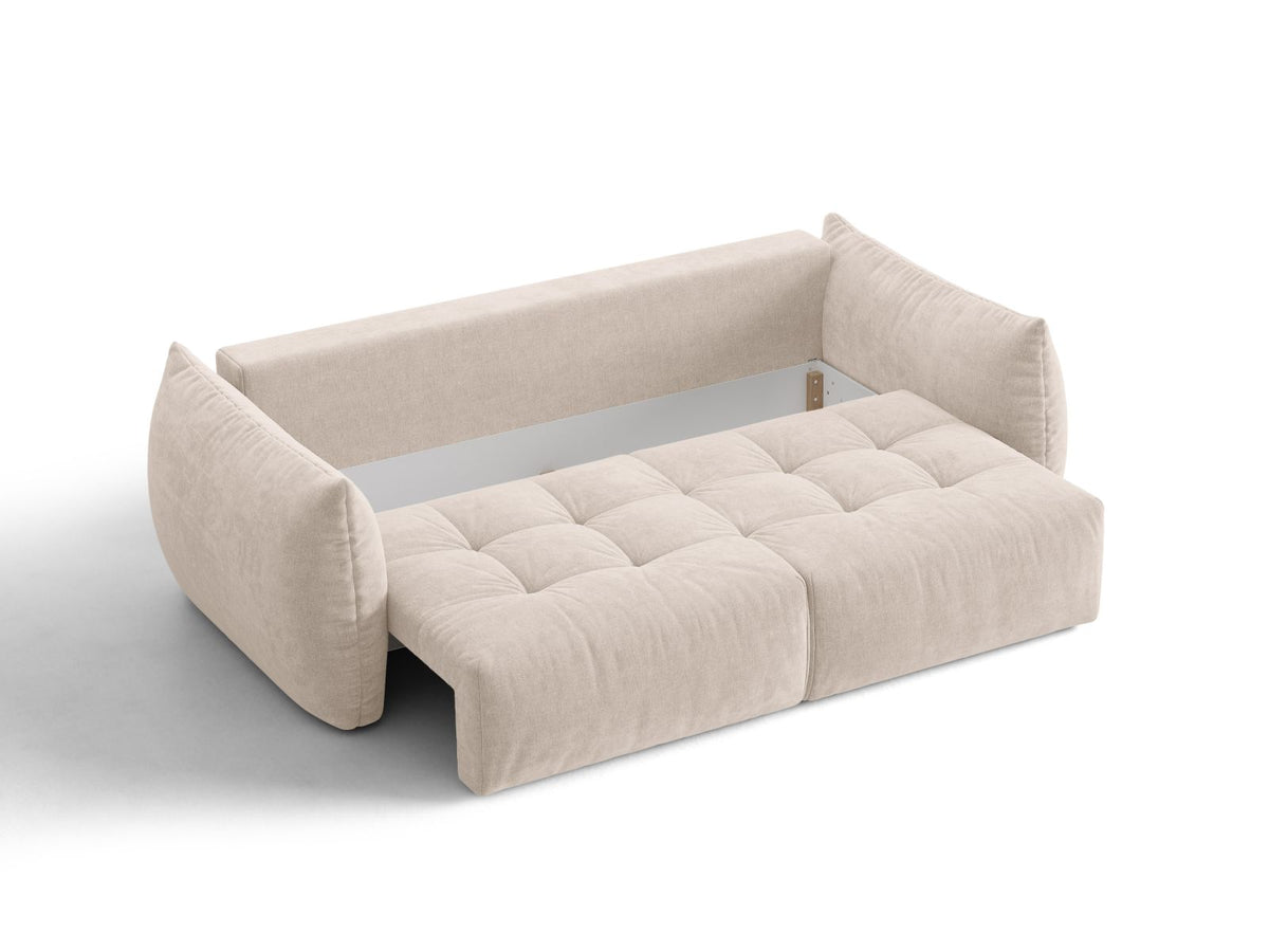 Sofa 3-osobowa z funkcją spania BLOOM jasnobeżowy – ujęcie 5