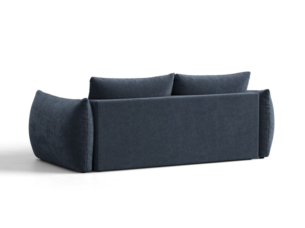 Sofa 3-osobowa z funkcją spania BLOOM granatowy – ujęcie 4
