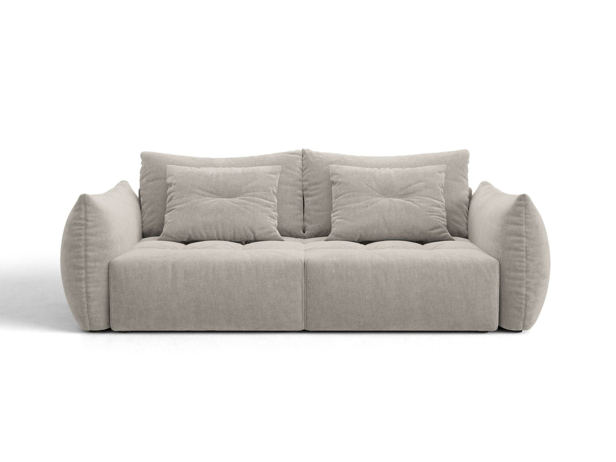 Sofa 3-osobowa z funkcją spania BLOOM jasnoszary – Micadoni
