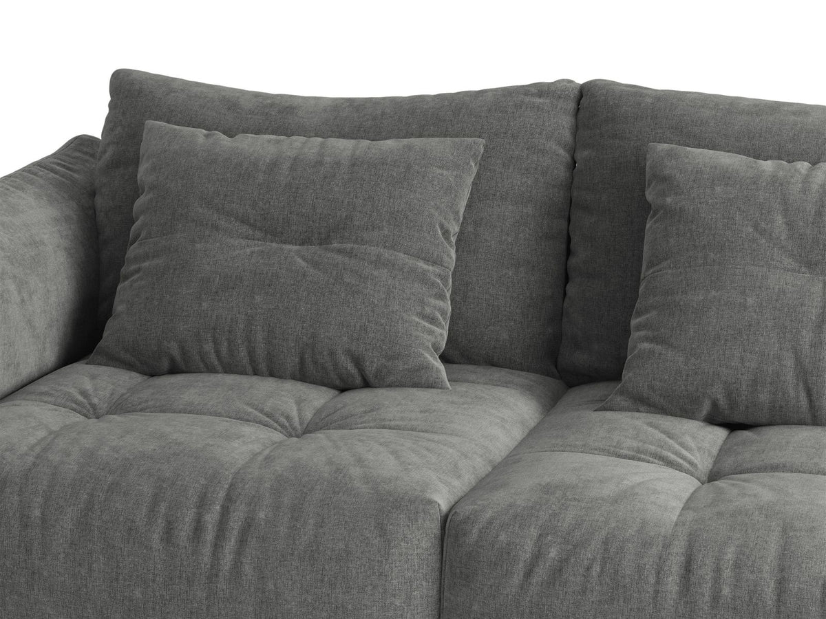 Sofa 3-osobowa z funkcją spania BLOOM ciemnoszary – ujęcie 7