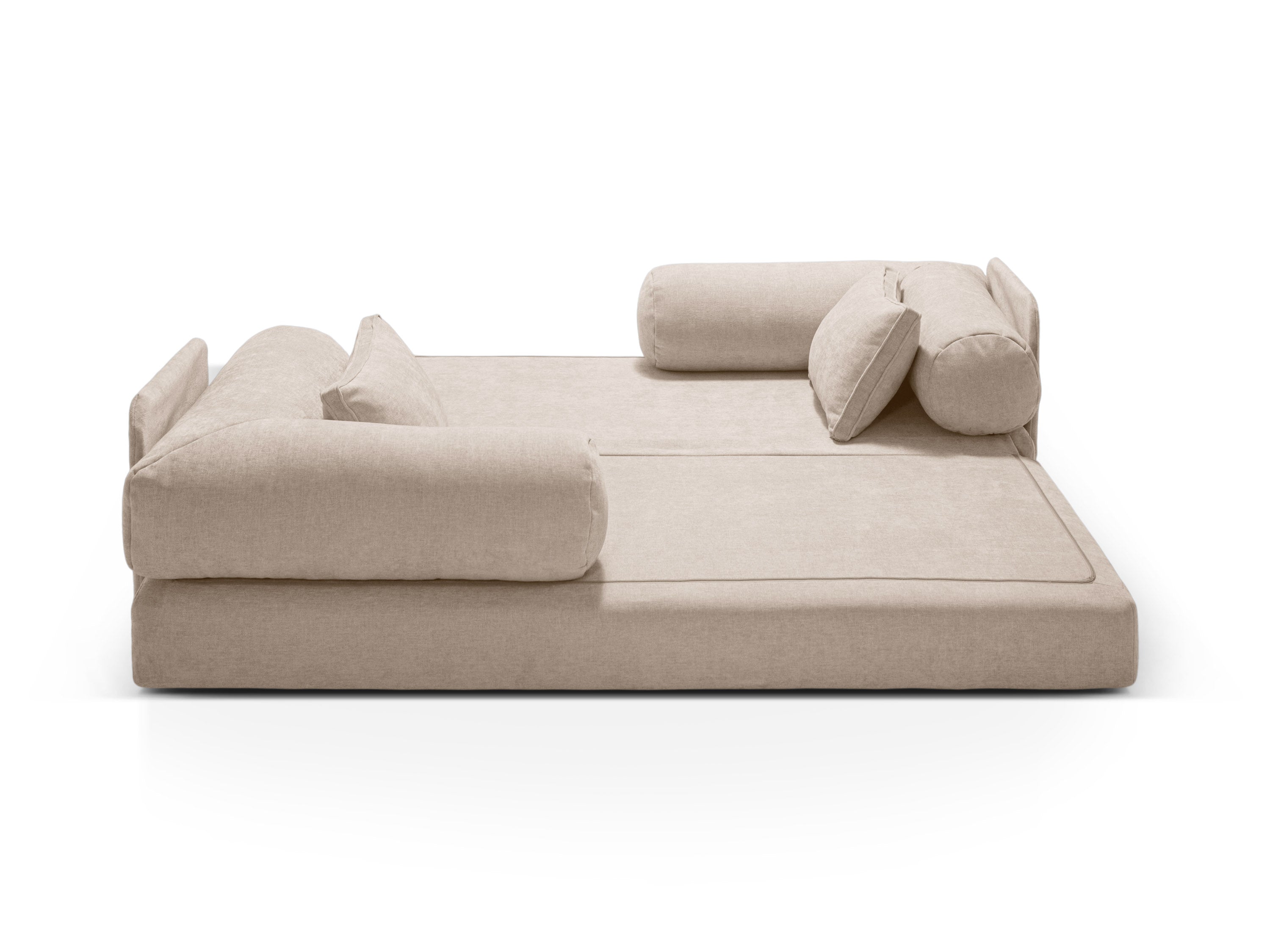DREAMY beige 3-zitsbank met slaapfunctie