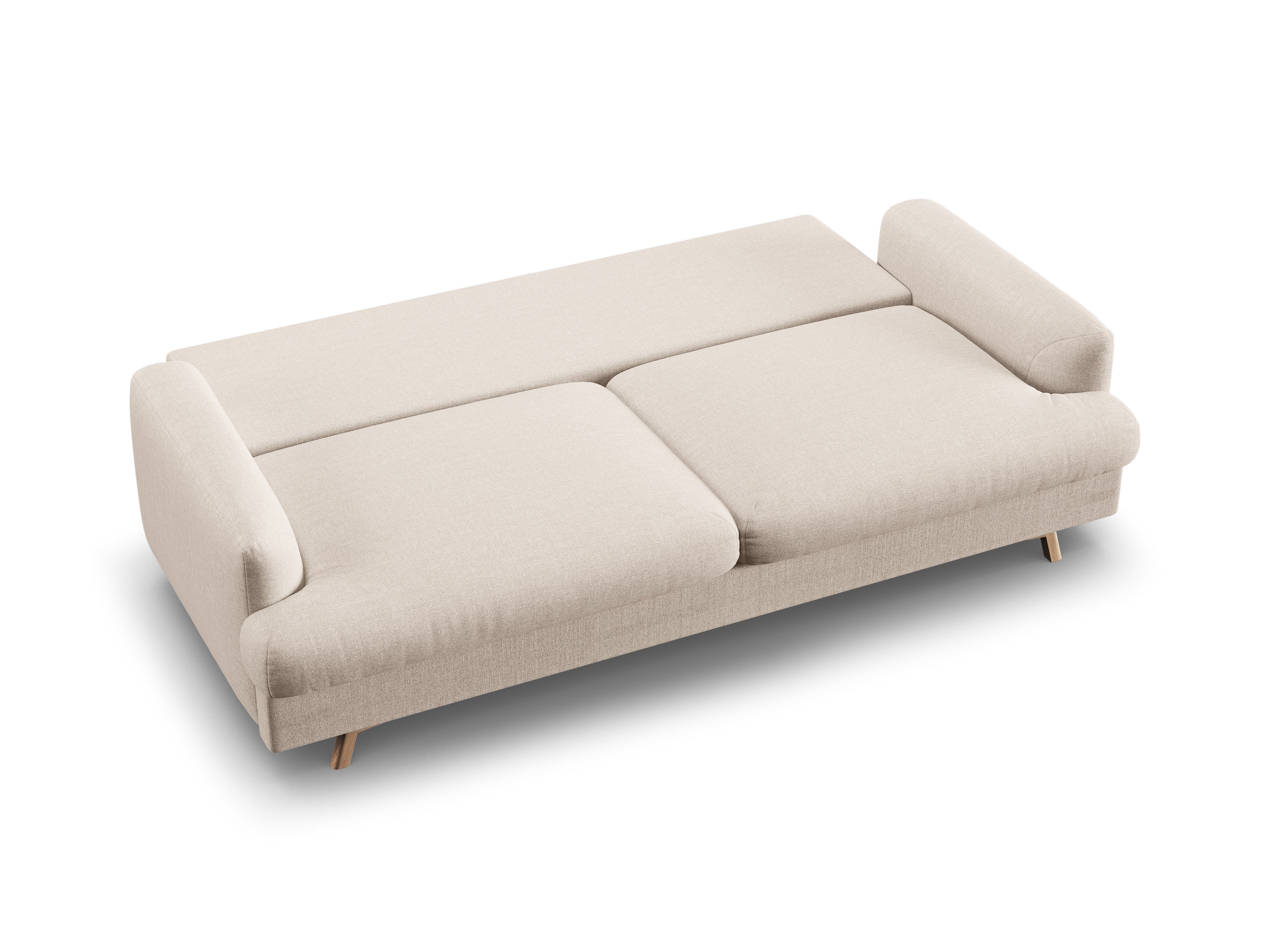 3-Seater Sofa with Sleeping Function NAOMI Beige