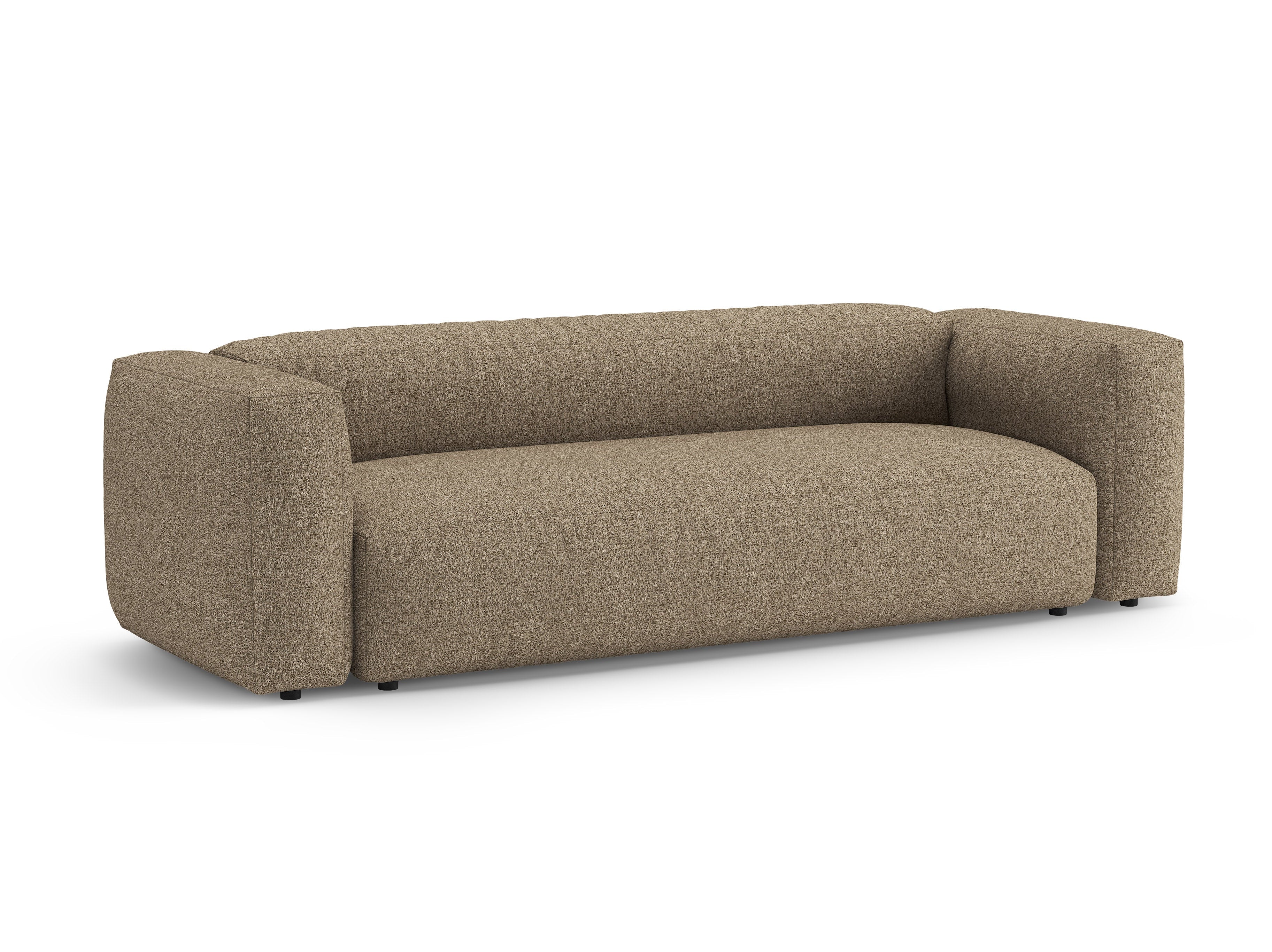 Sofa 3-zits met slaapfunctie MARTINA cappuccino boucle