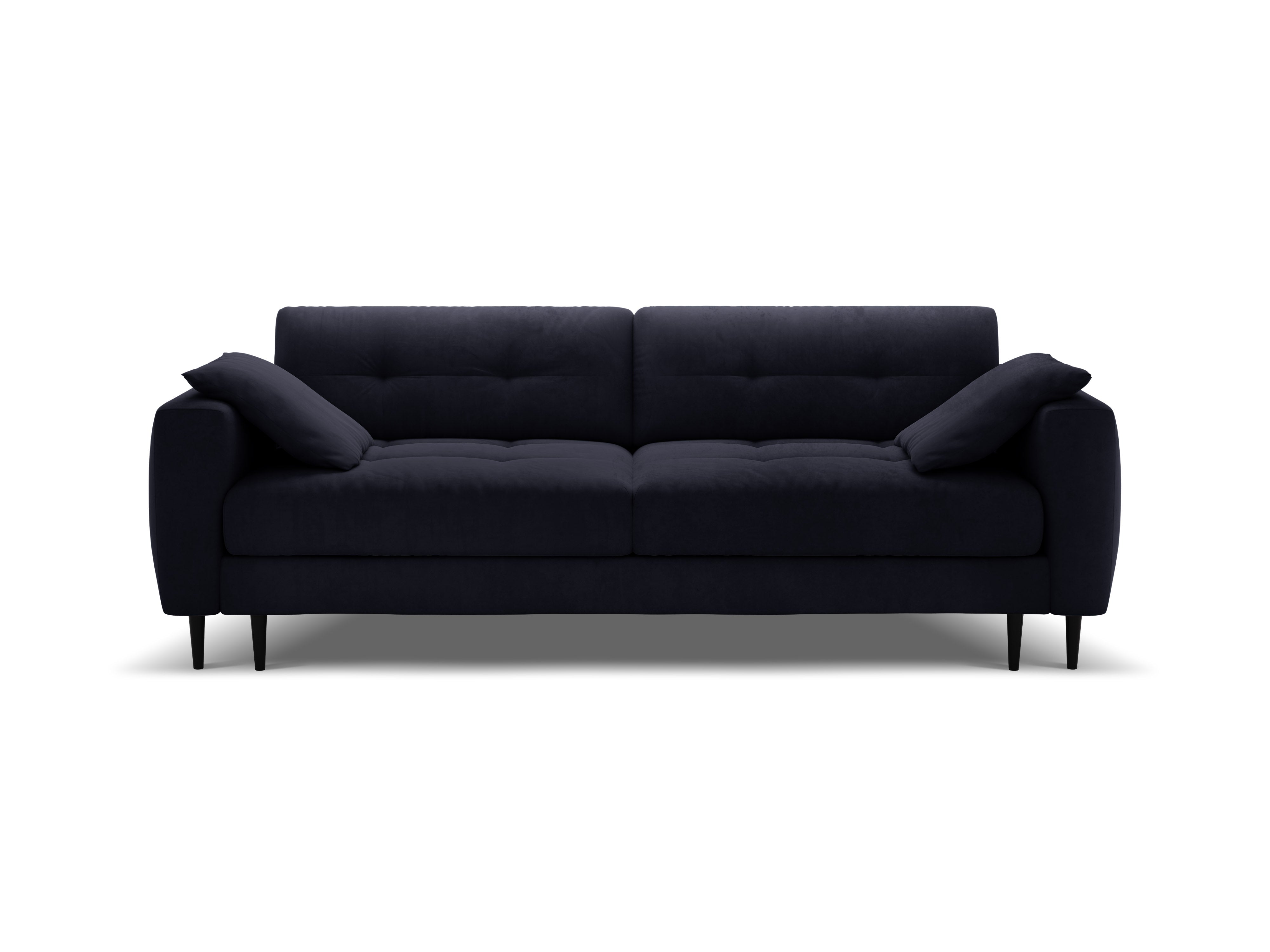 Sofa van fluweel voor 3 personen met slaapfunctie BEMY koninklijk blauw