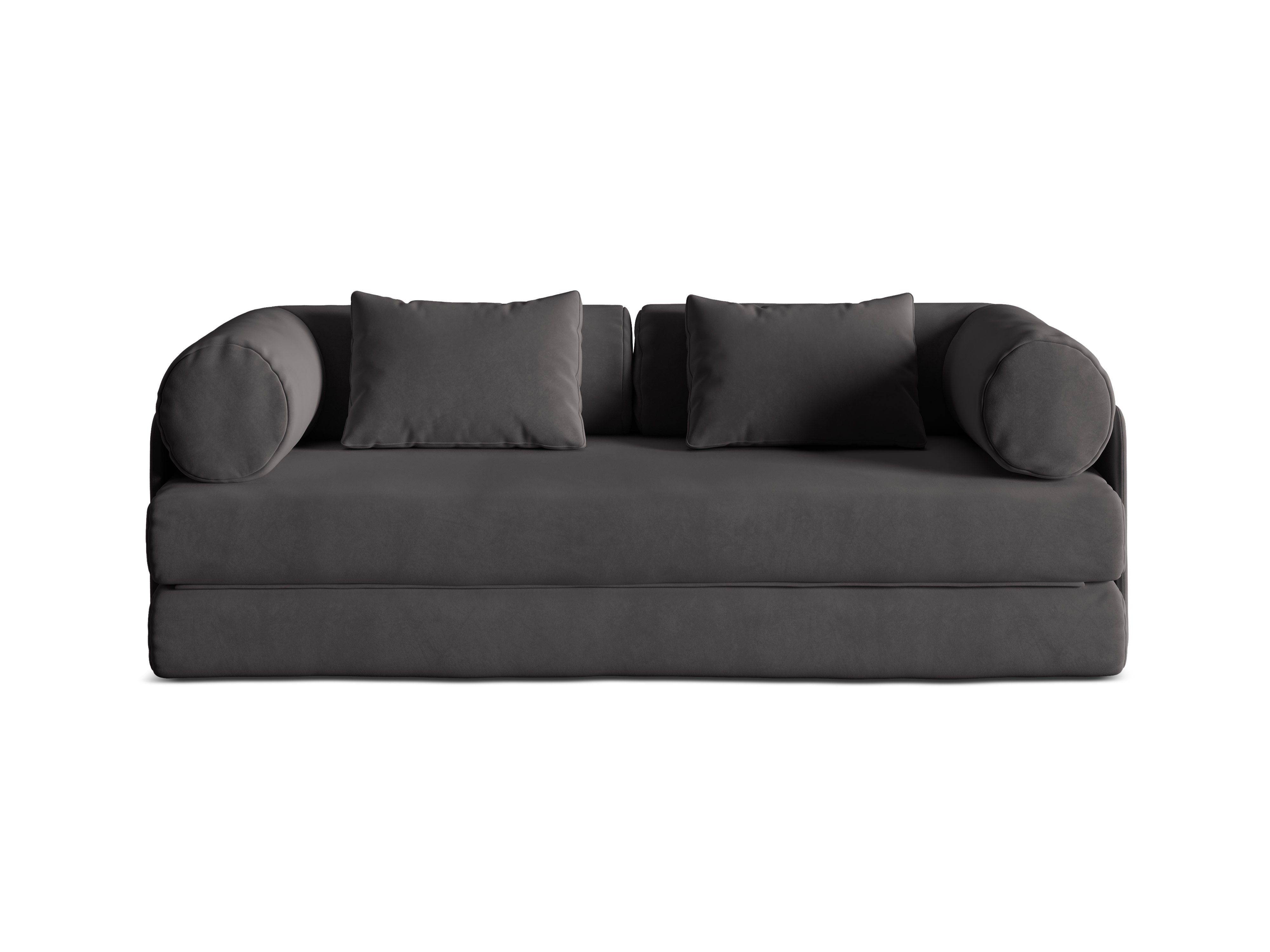 Sofa DREAMY 3-Sitzer mit Schlaffunktion in Dunkelgrau