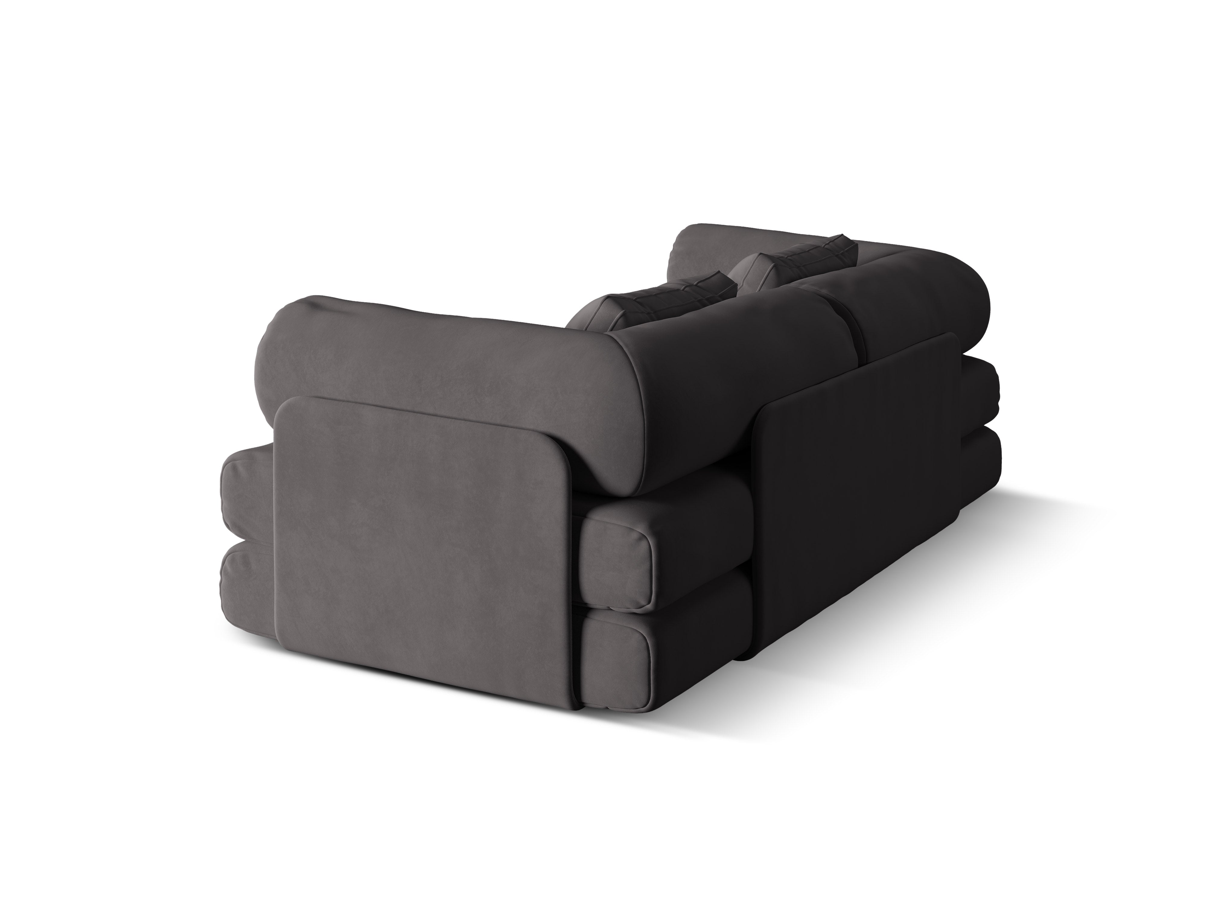 Sofa DREAMY 3-Sitzer mit Schlaffunktion in Dunkelgrau