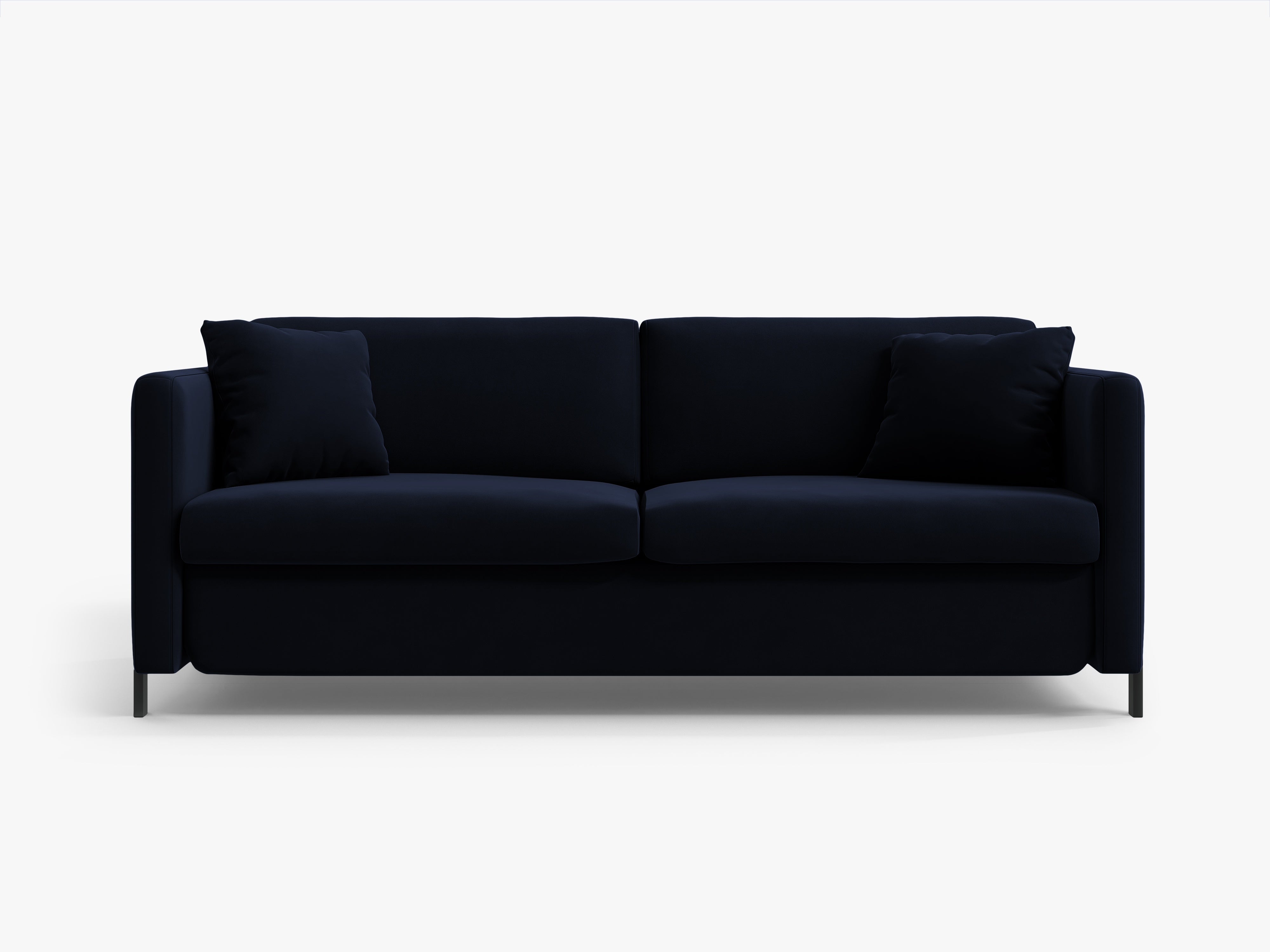 Sofa van fluweel voor 3 personen met slaapfunctie GLORIA koninklijk blauw