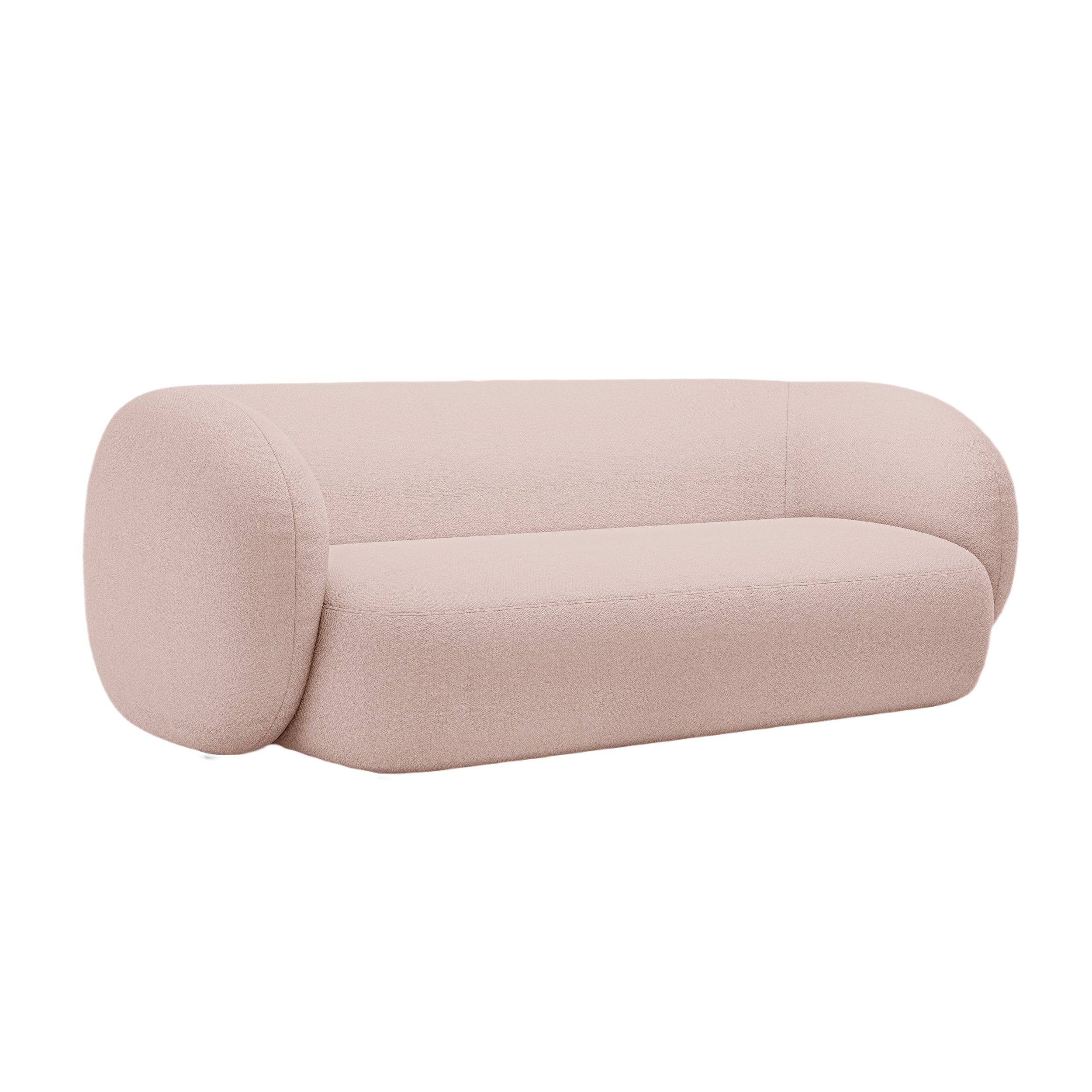 Sofa 3-zits KATE roze boucle