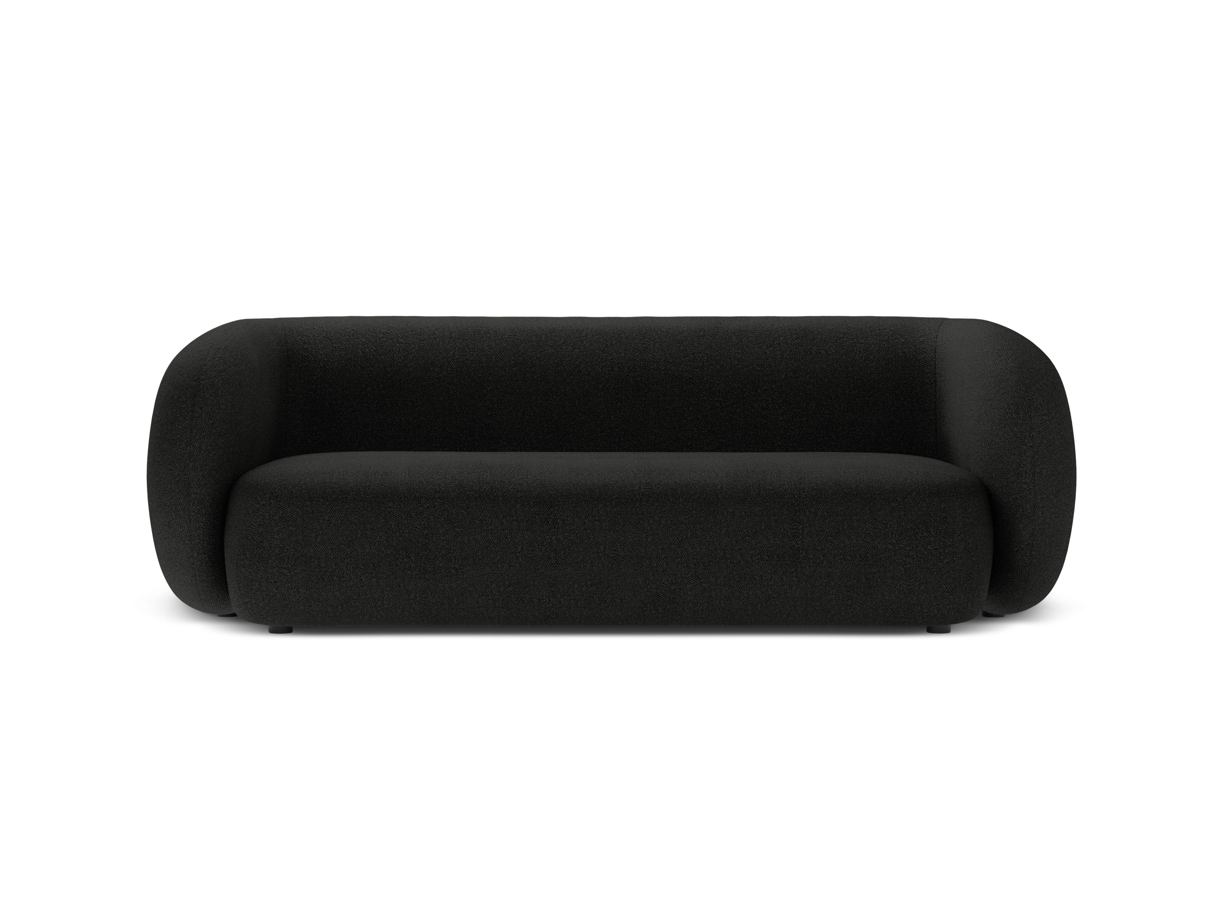 Sofa 3-zits KATE zwart boucle