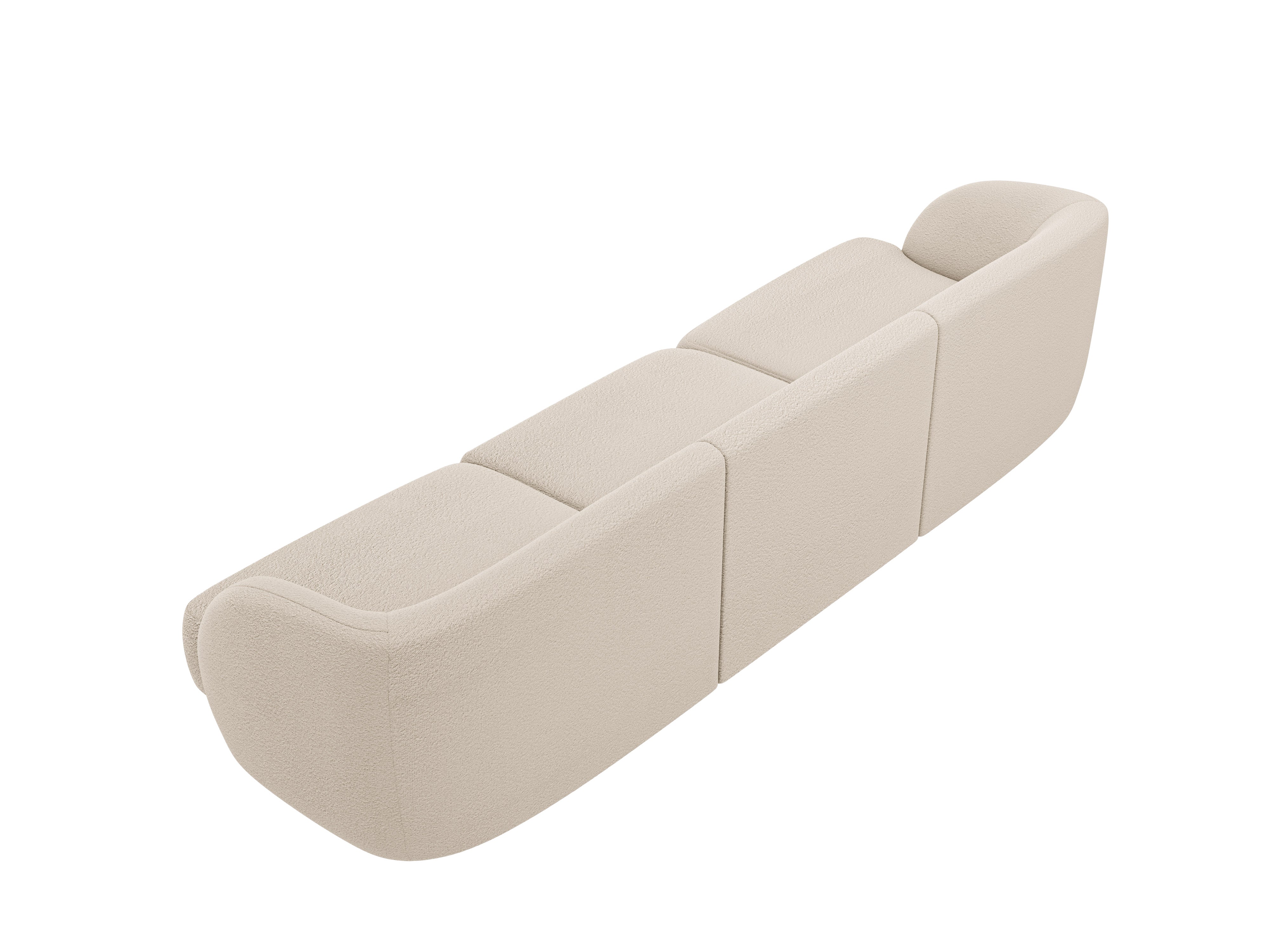 Sofa 3-zits MILEY beige boucle