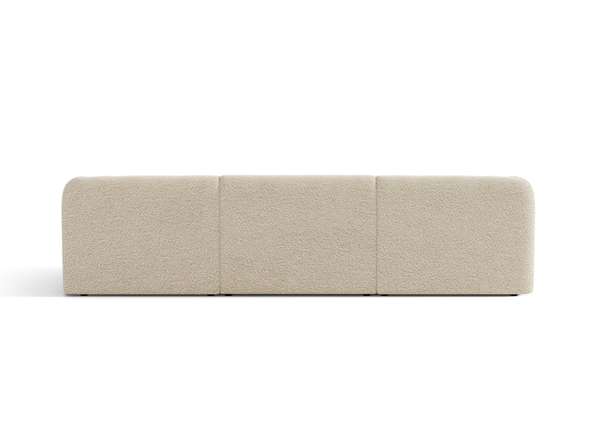 Sofa 3-osobowa MILEY beżowy boucle – tkanina bouclé