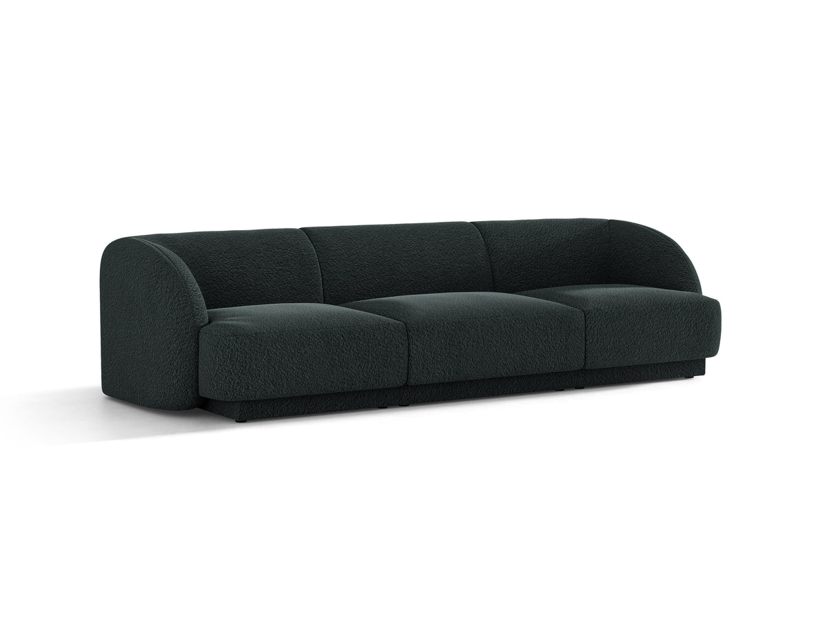 Sofa 3-osobowa MILEY czarny boucle – Micadoni