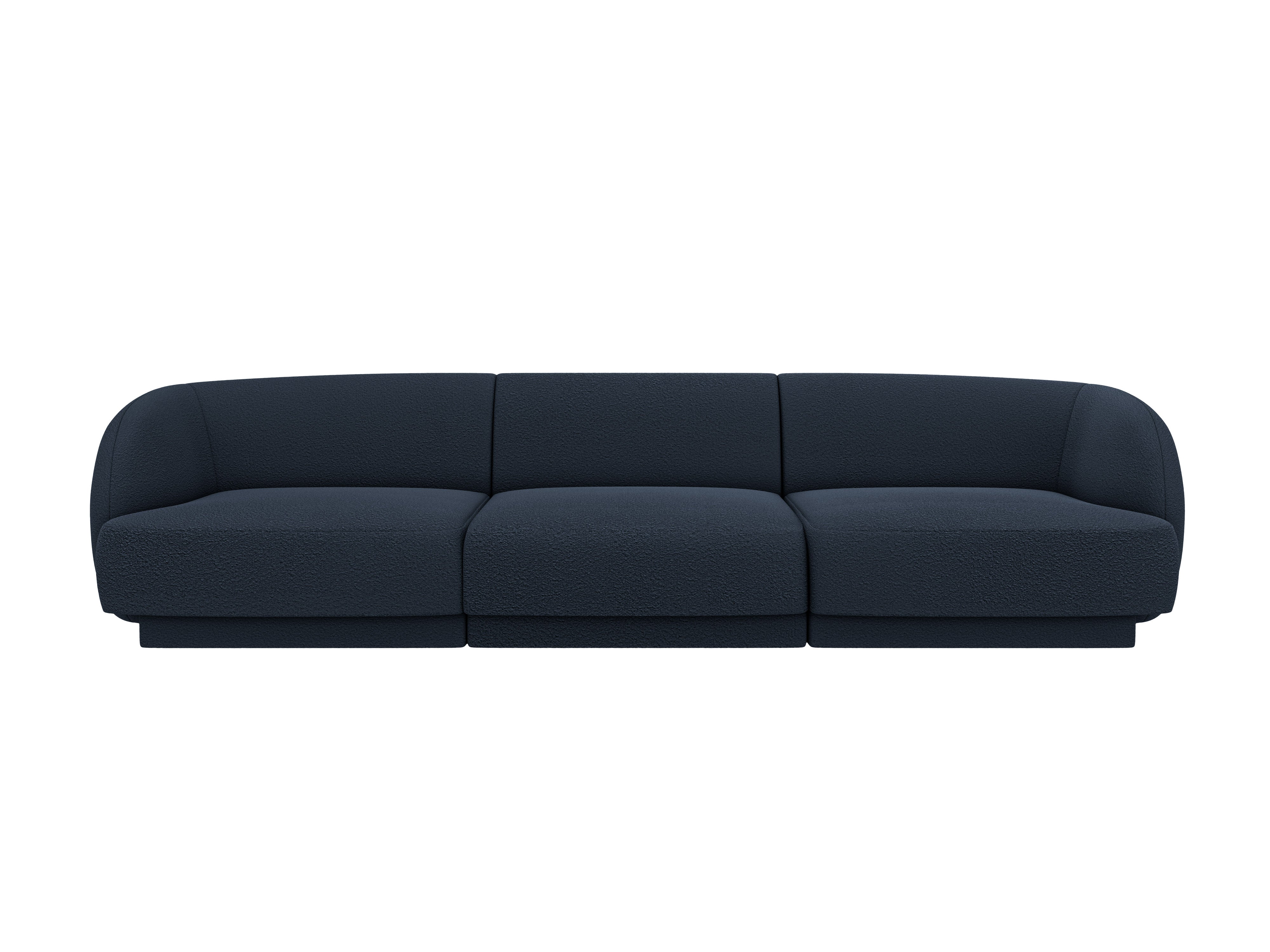 Sofa 3-zits MILEY donkerblauwe boucle