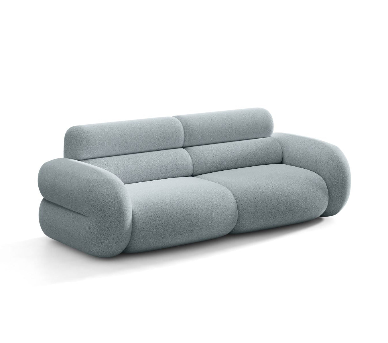 Sofa 3-zits NEO lichtblauwe boucle