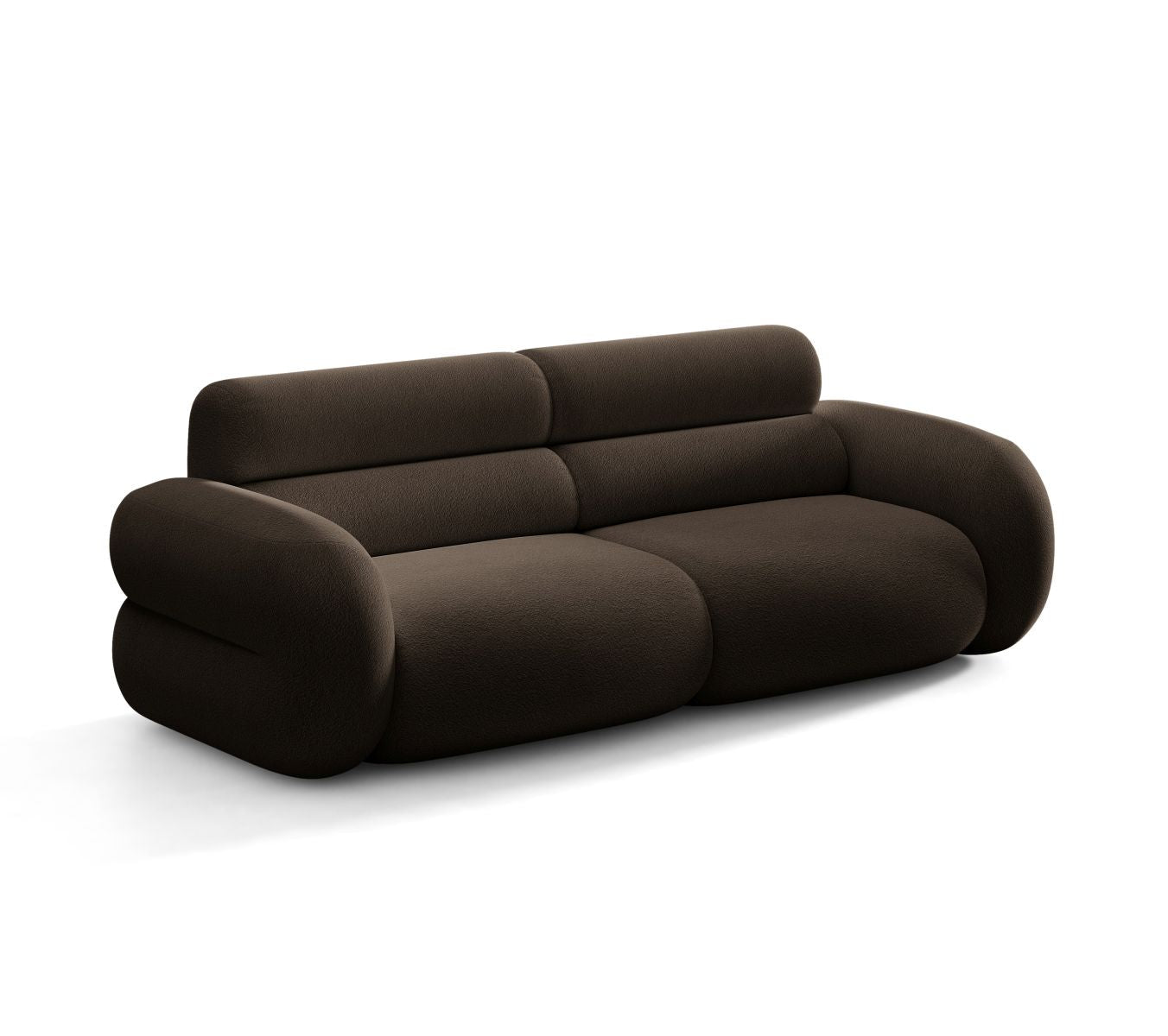 Sofa 3-zits NEO bruin boucle