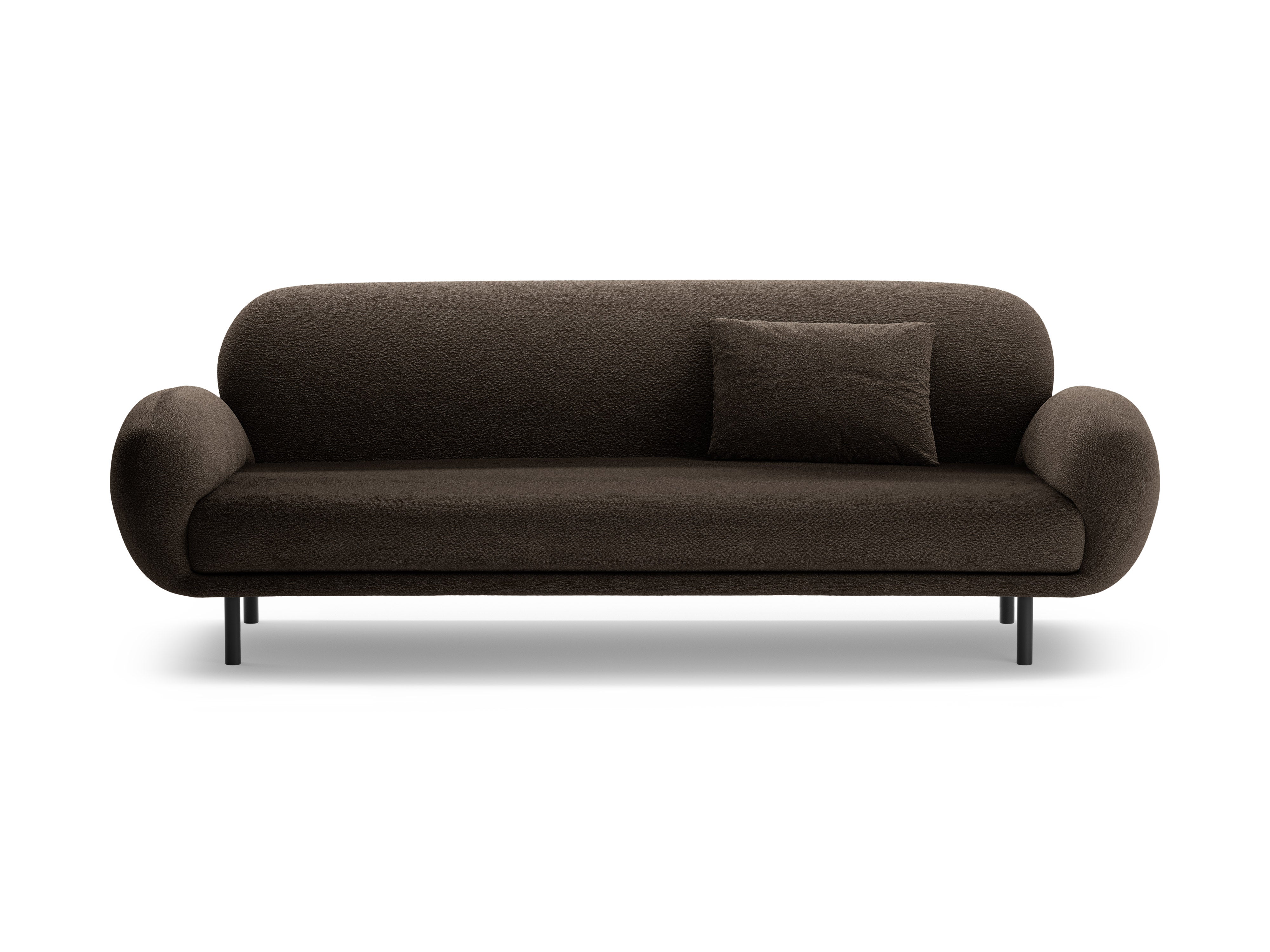 Sofa 3-Sitzer POPPY braun Boucle