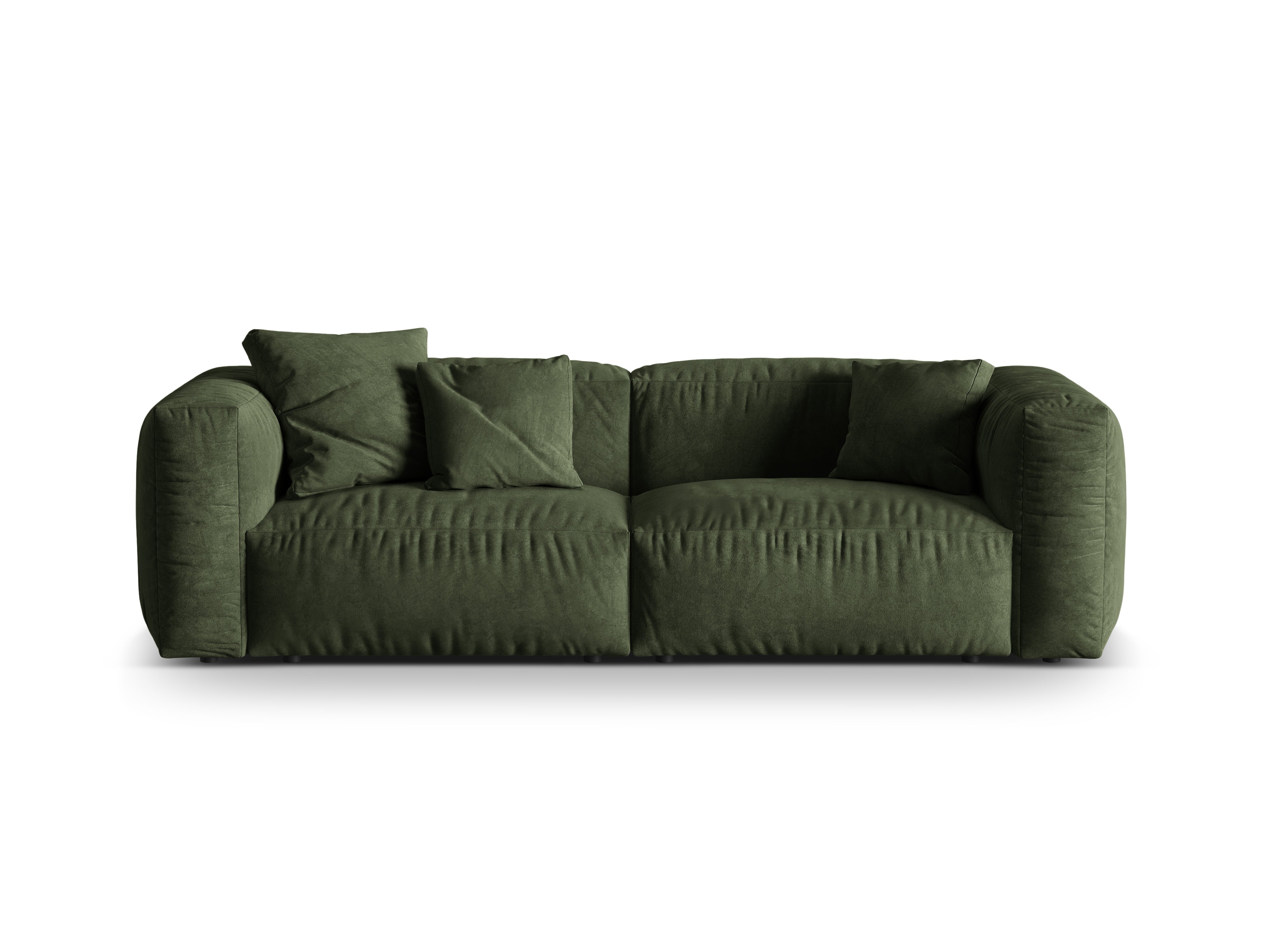 Martina green velvet sofa