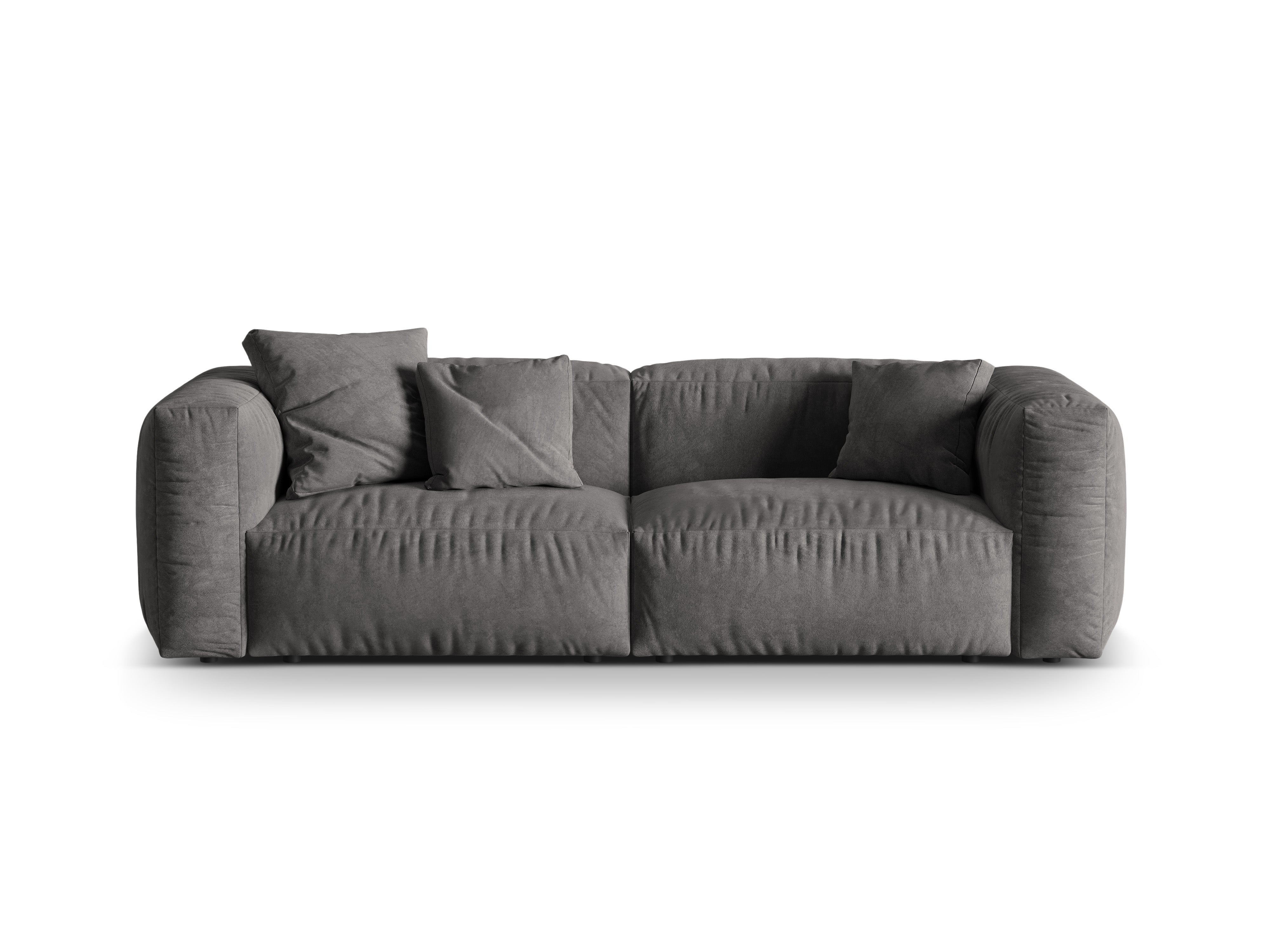 Martina Grey Velvet Sofa