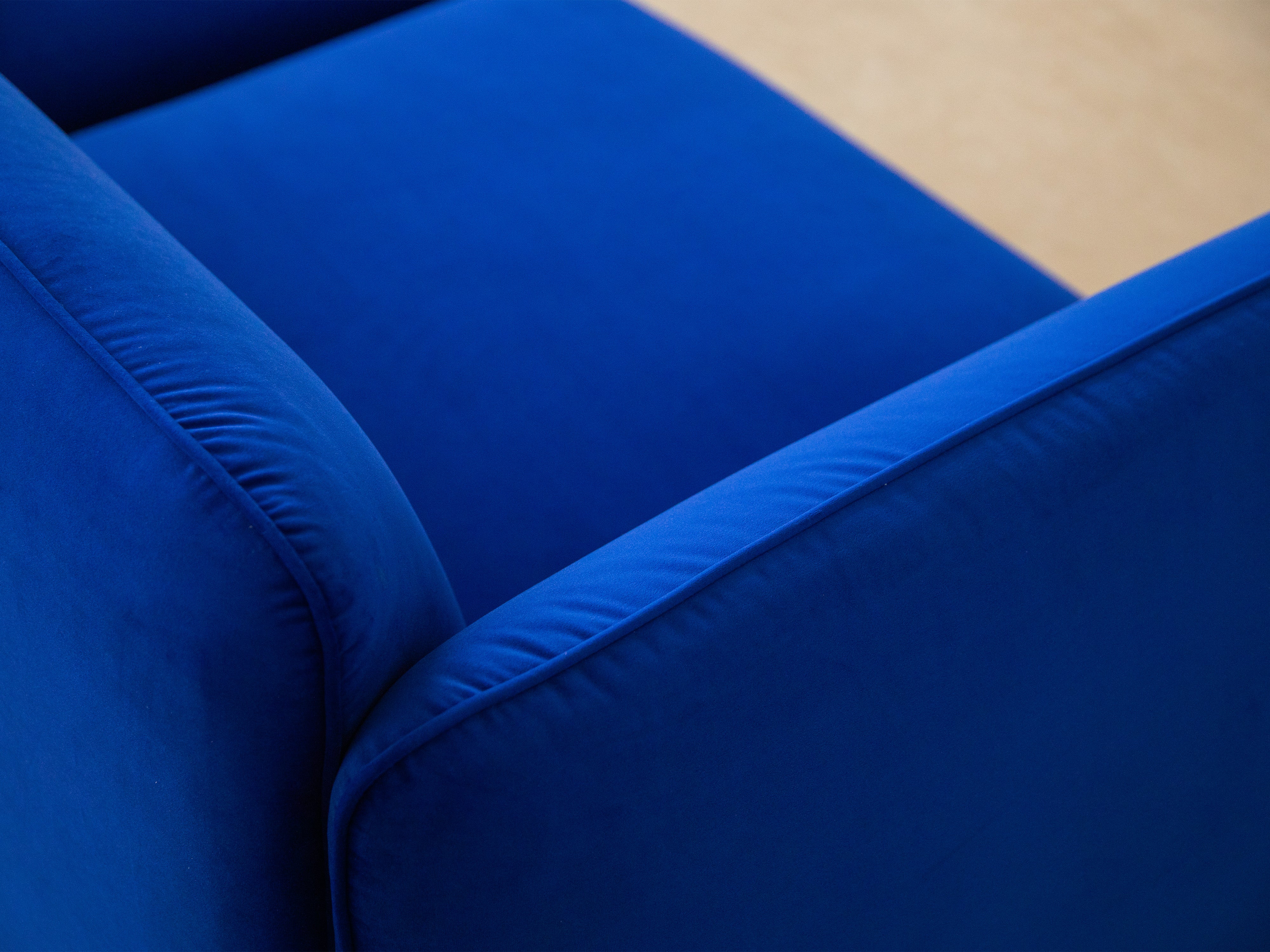 Samt-Sessel GEORGIA Elfenbein