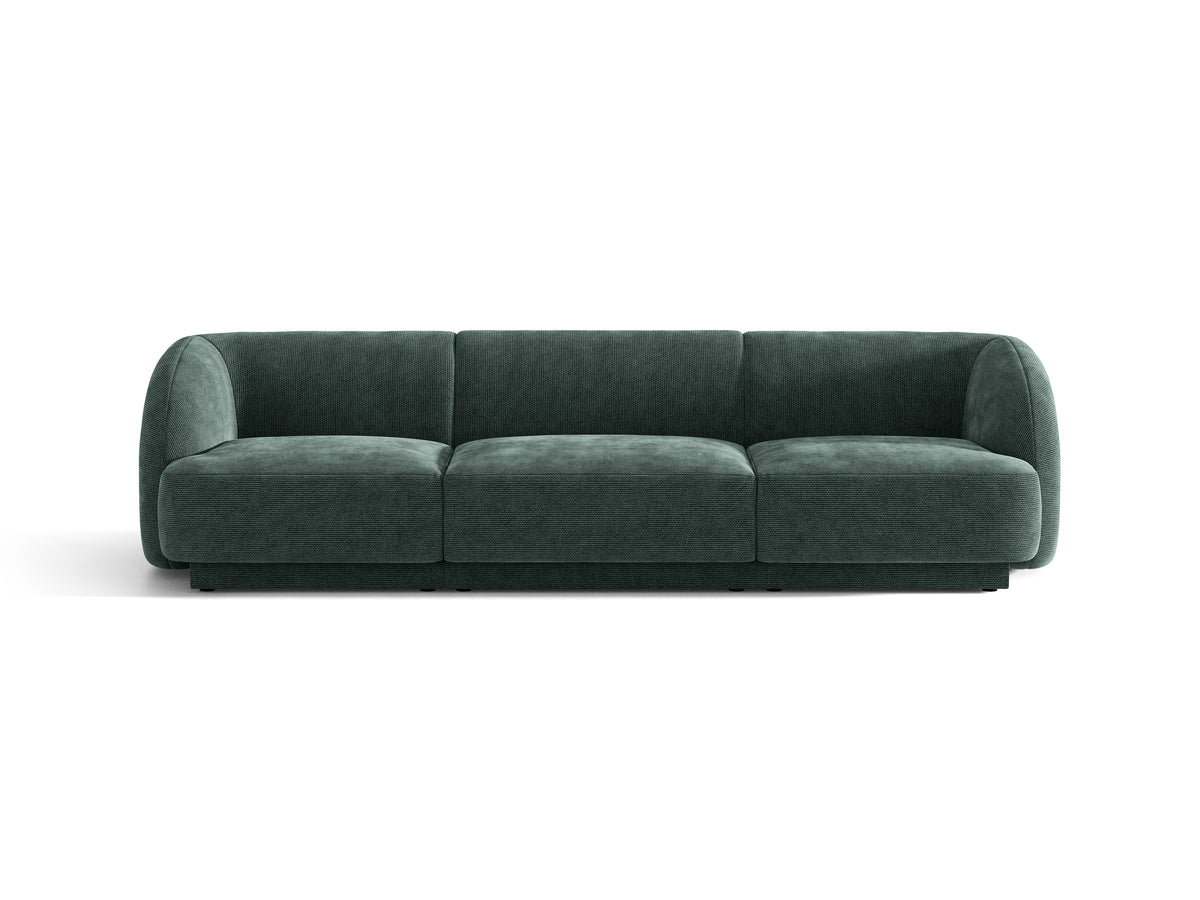 Sofa 3-osobowa MILEY petrol szenil jedwabisty – Micadoni