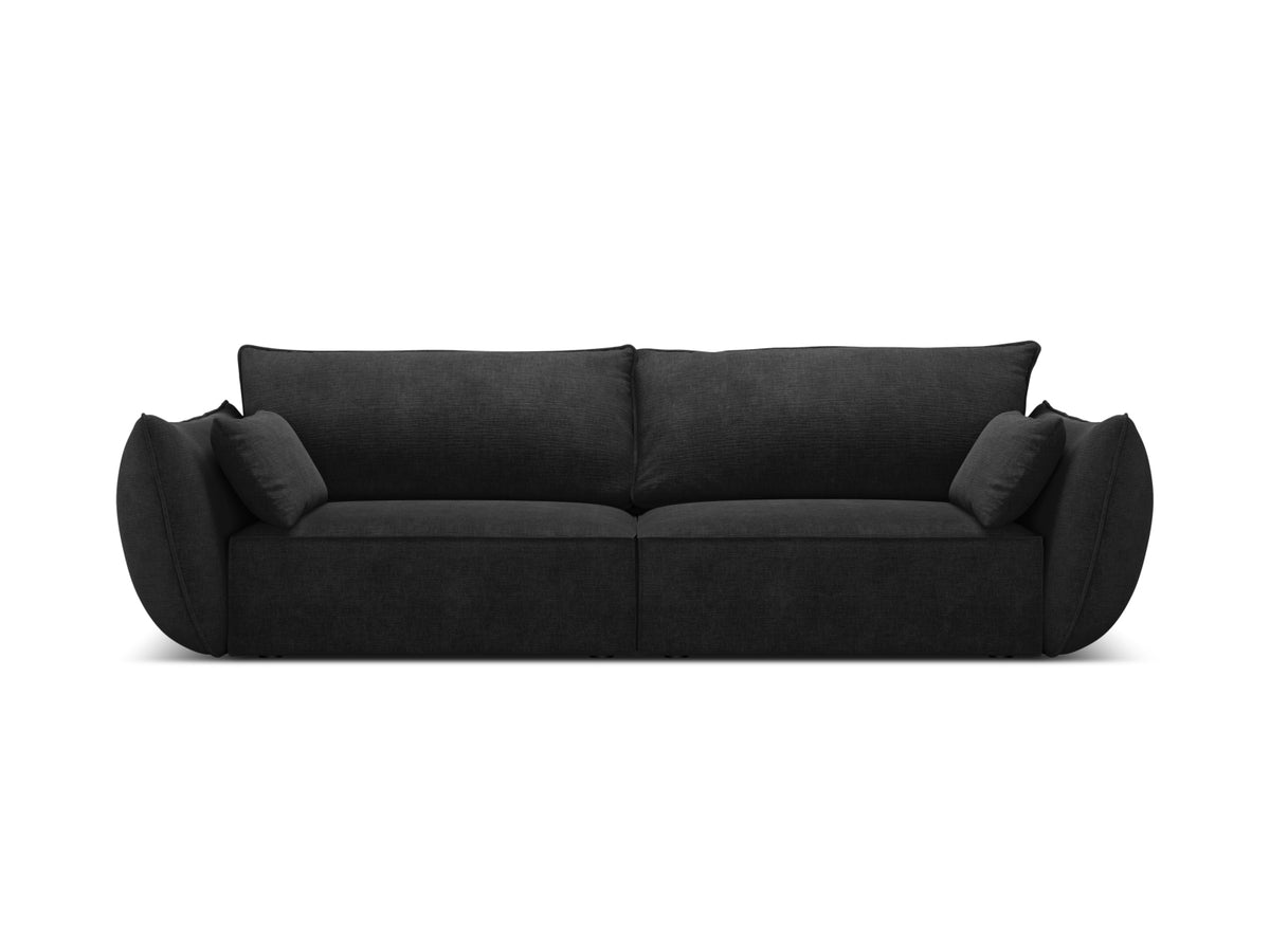Sofa 3-osobowa KAELLE czarny szenil Over The Horizon – Micadoni