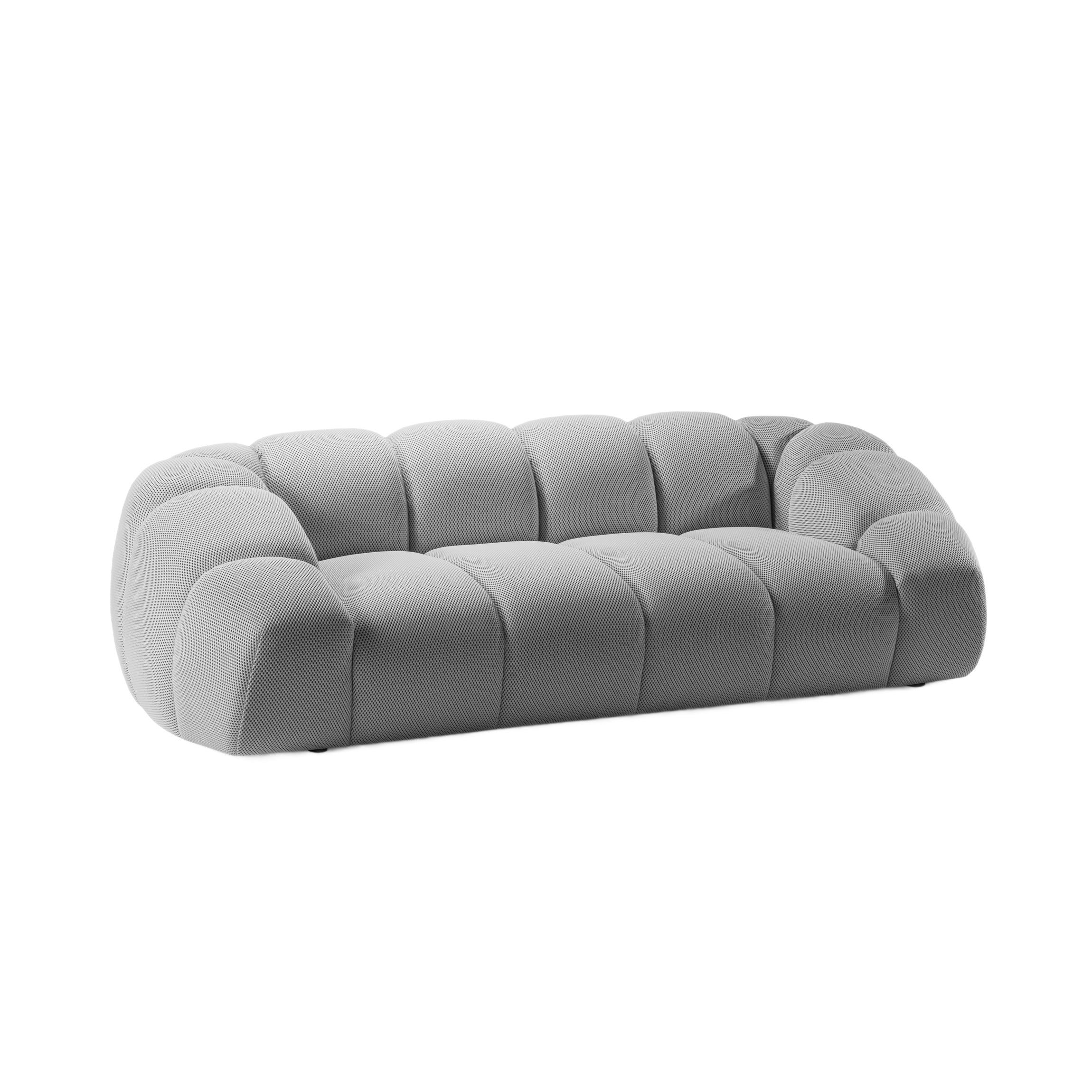 3-seater Sofa DIANA silver