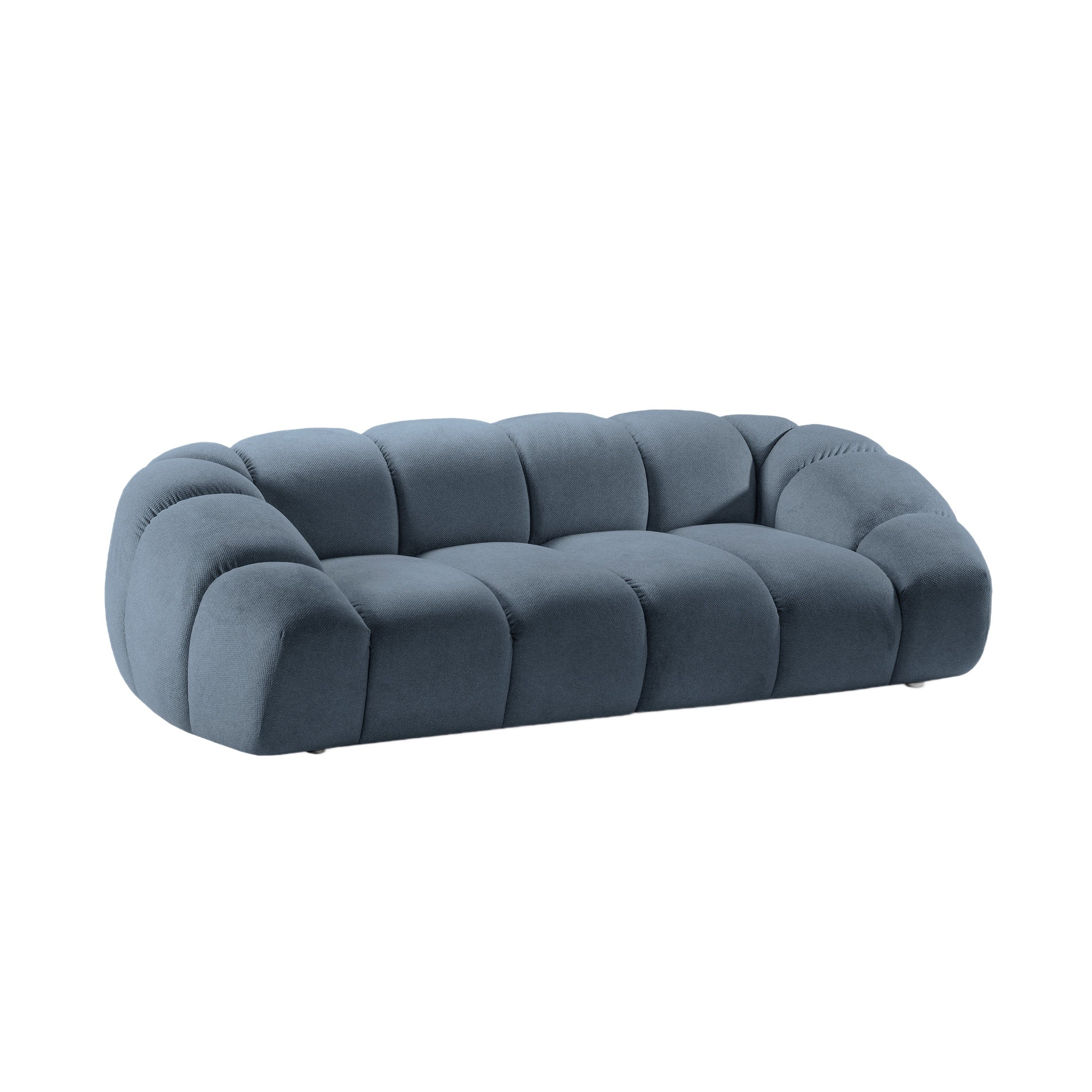 Sofa 3-Sitzer DIANA hellblaues Chenille