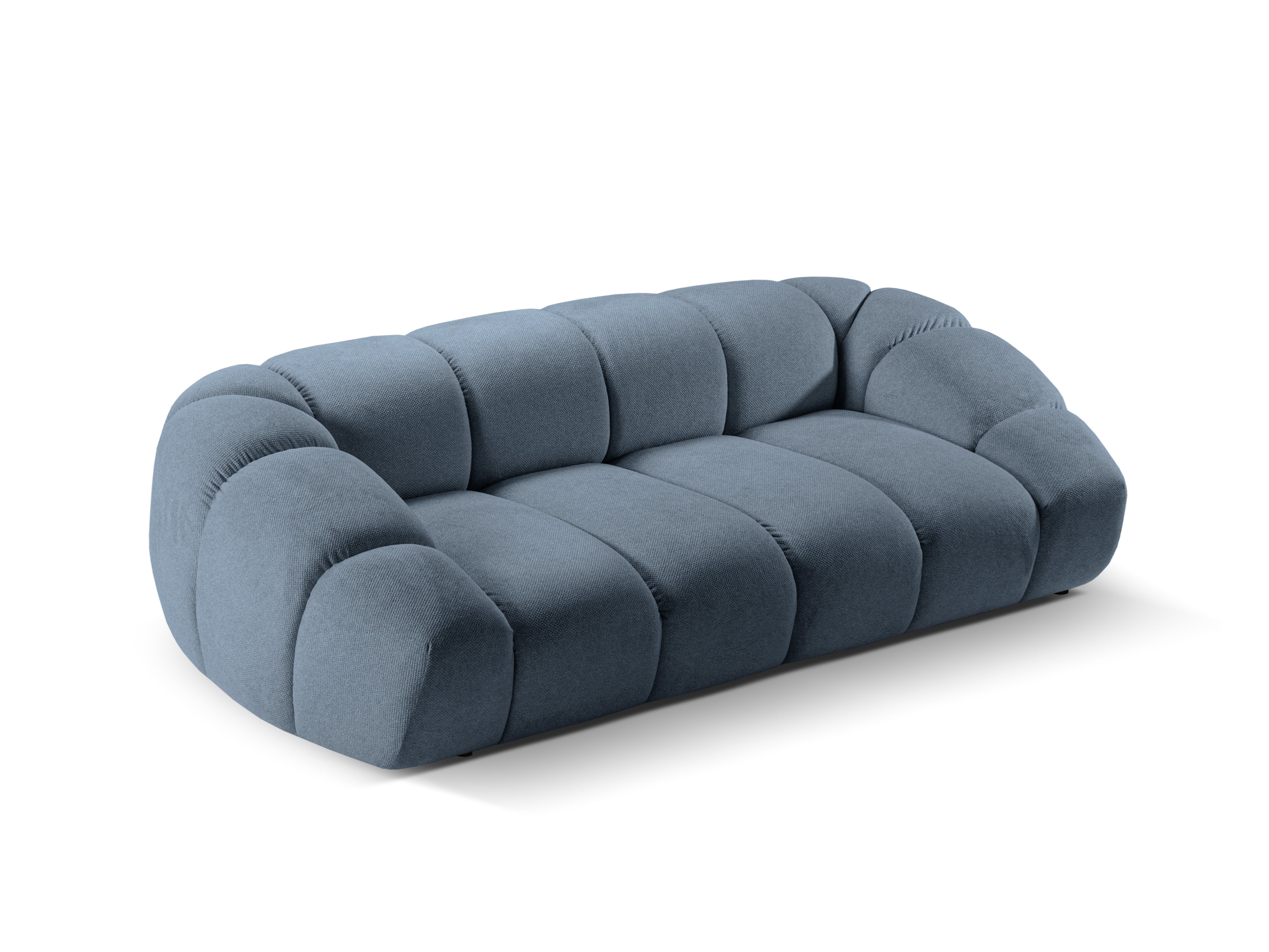 Sofa 3-Sitzer DIANA hellblaues Chenille